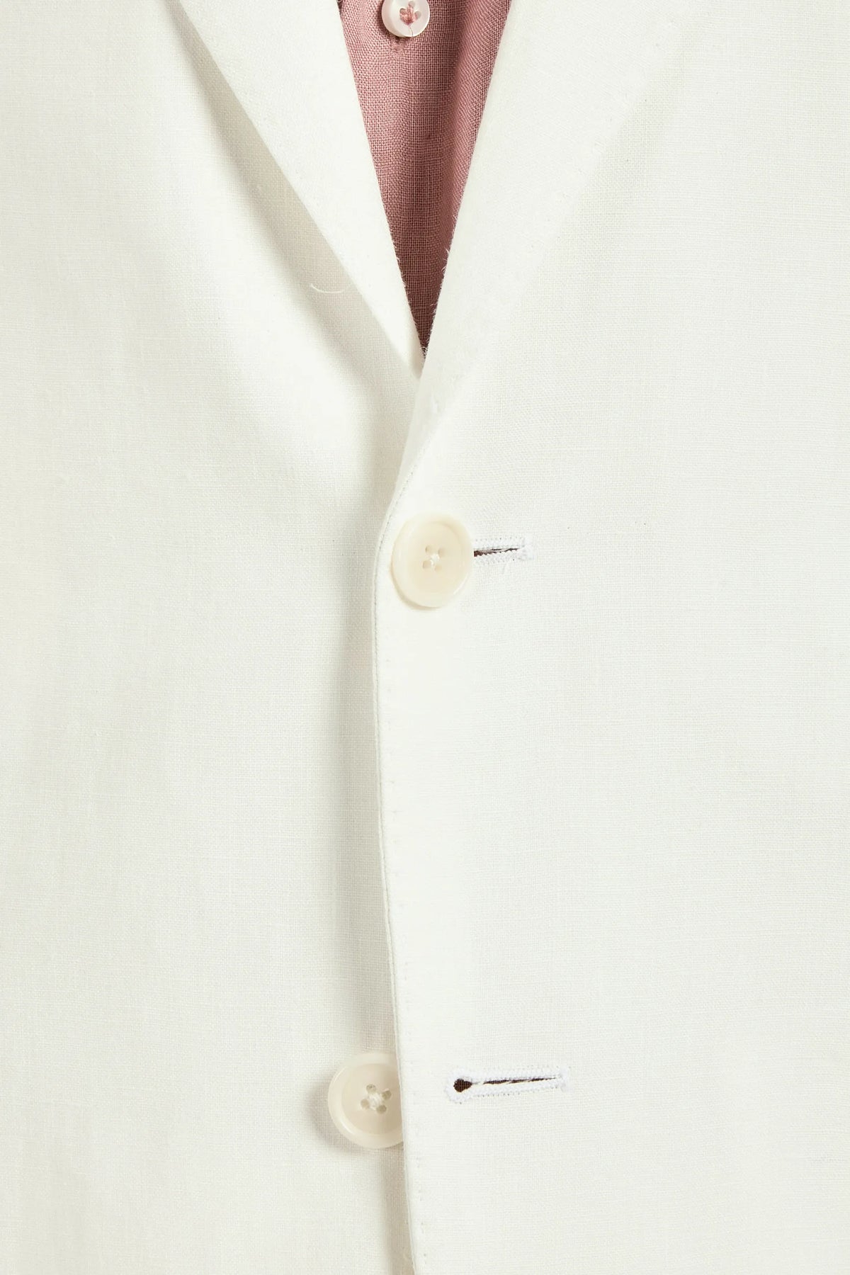 Men Pini Parma single breasted white blazer made in italy in linen 