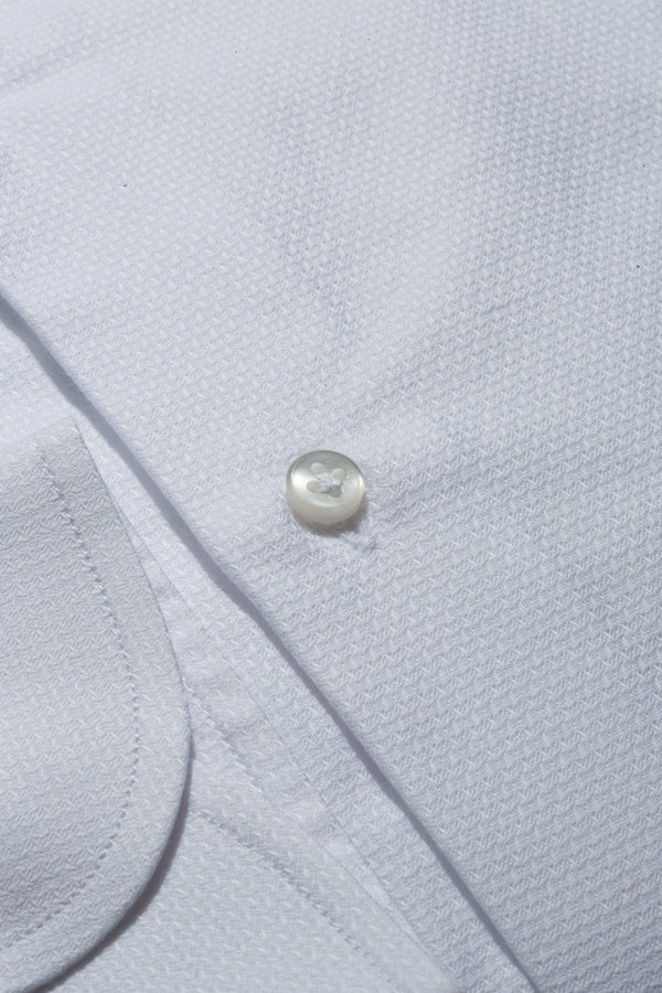 White textured shirt - Made In Italy