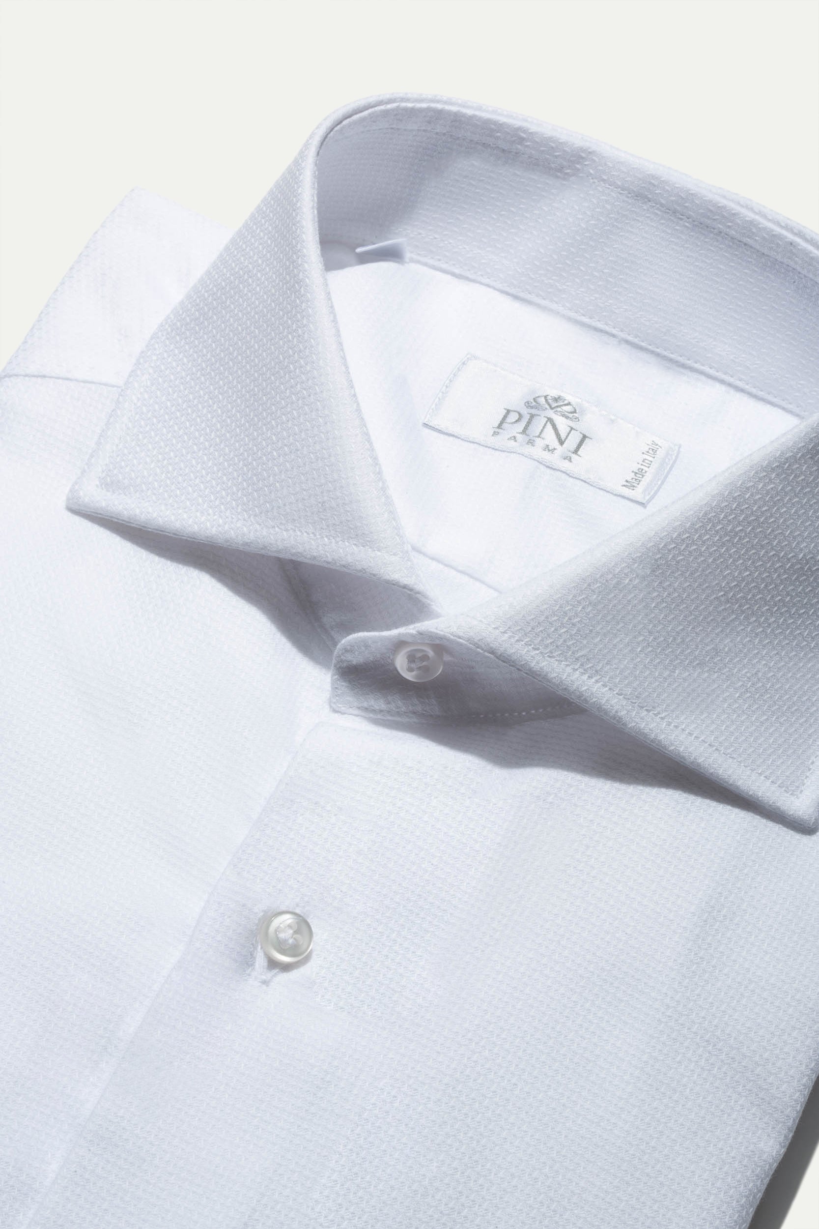 White textured shirt - Made In Italy