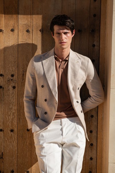cizatto Linen Mix Jacket (Beige)