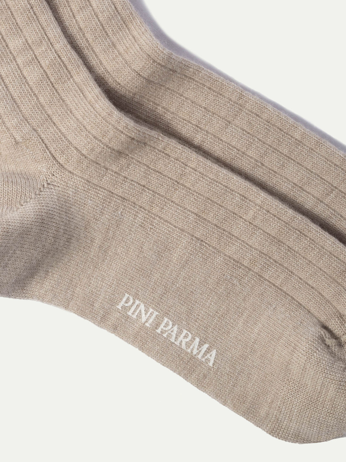 Beige - Super durable Wool short socks - Made in Italy