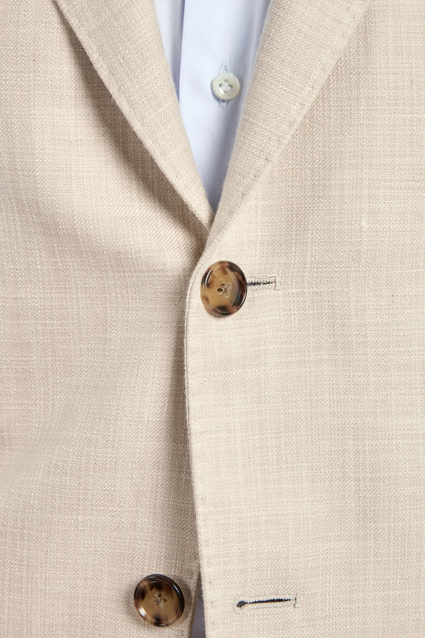beige cotton silk jacket, men's beige jacket, italian cotton silk blazer, beige summer jacket, luxury men's jacket, elegant men's blazer, refined cotton silk jacket, tailored beige jacket, premium italian jacket, sophisticated men's blazer, timeless italian jacket, upscale men's outerwear, classic beige blazer, italian craftsmanship jacket, premium men's cotton silk jacket, refined italian blazer