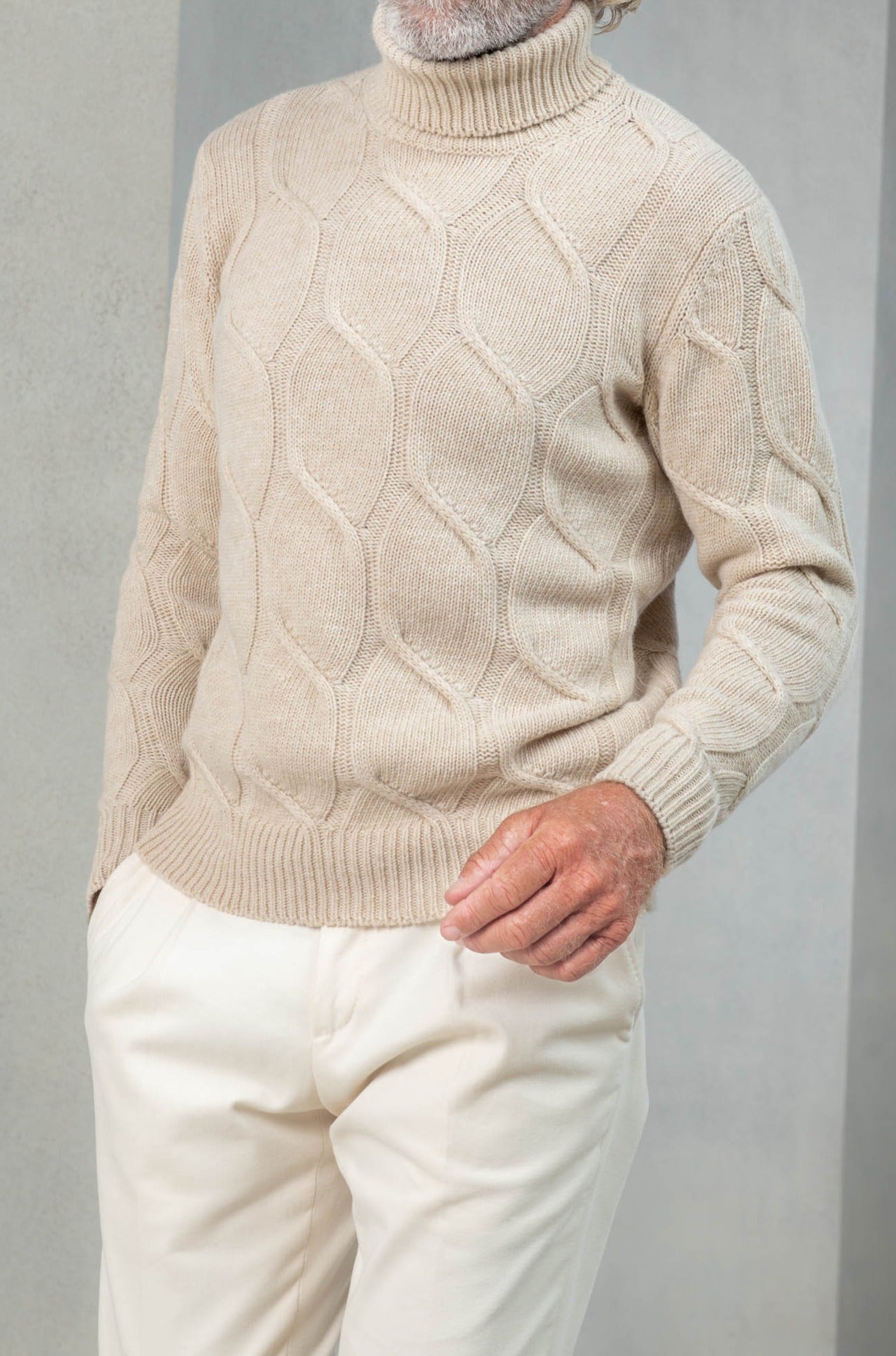 Maldive wool and cashmere turtleneck sweater