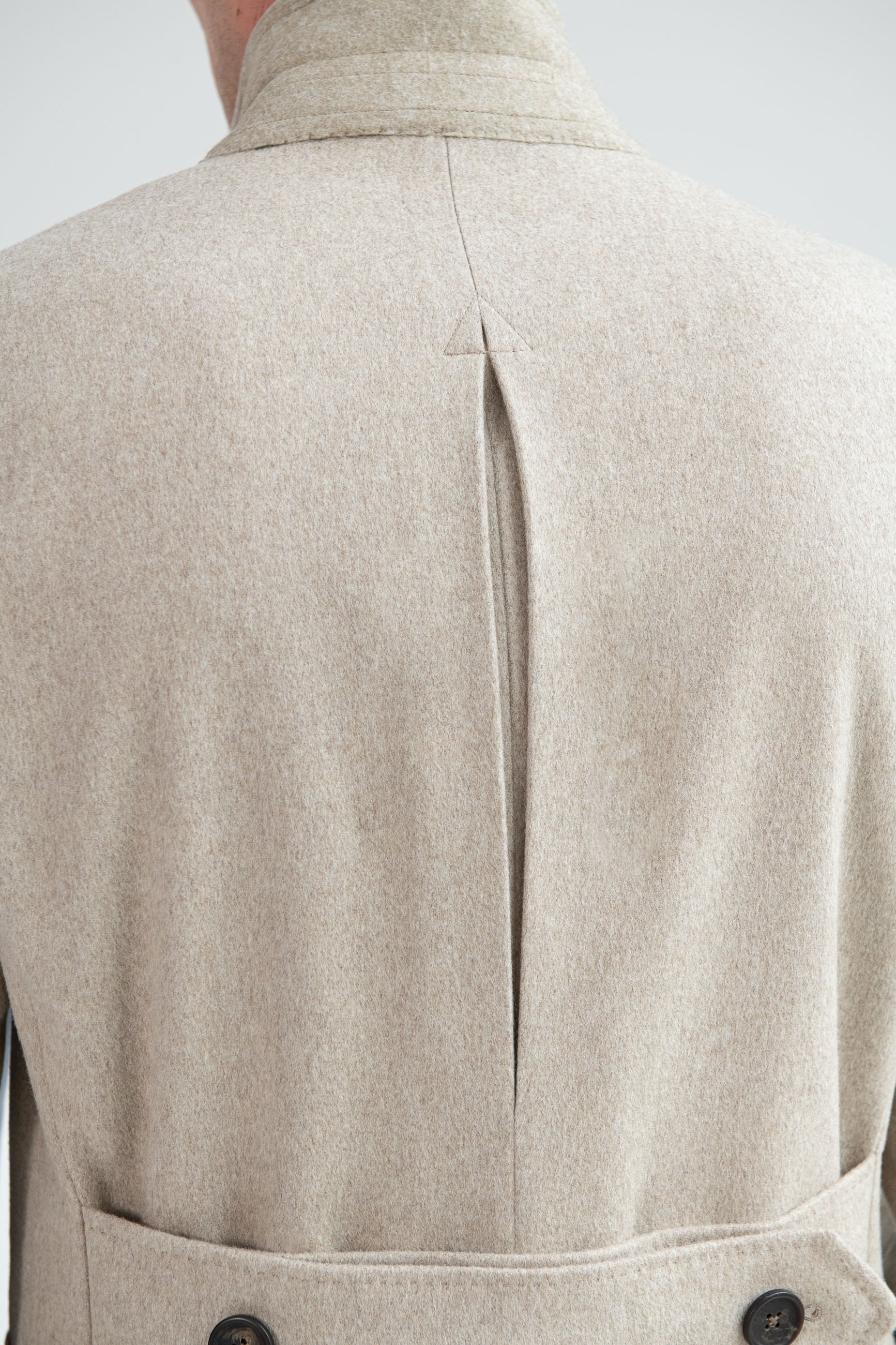 Beige polo coat | Made in Italy | Pini Parma