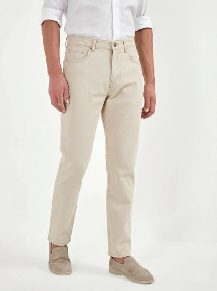 Jeans CLOSED United Straight Beige - Taille 38, Neuf Avec étiquette (prix D'origine 219€)
