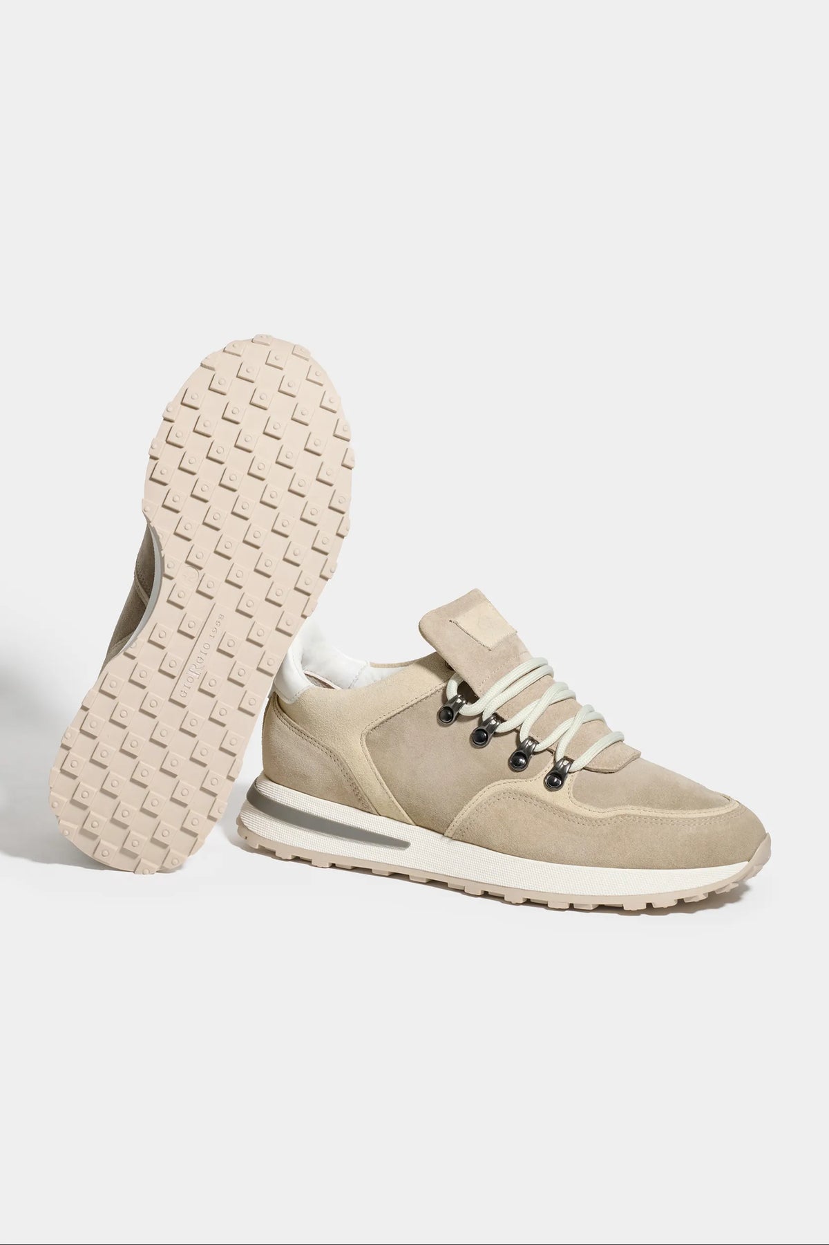 Baskets de trail beiges - Made in Italy