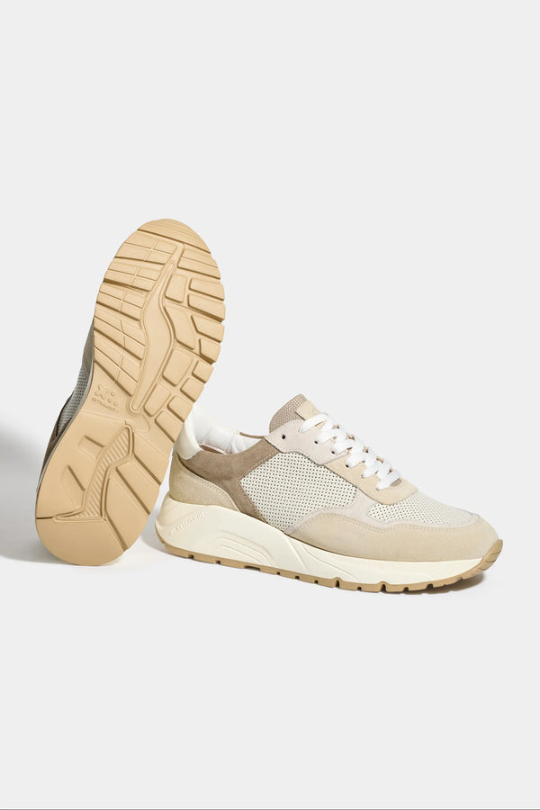 beige and white runners, men suede runners, italian casual runners, beige suede runners, white suede runners, nubuck and suede runners, made in italy runners, luxury runners, handcrafted italian runners, elegant suede sneakers, premium suede runners, refined italian footwear, soft nubuck runners, versatile neutral runners, sophisticated casual footwear, modern runners design, upscale men's sneakers, italian craftsmanship runners, high-quality suede runners, timeless neutral runners