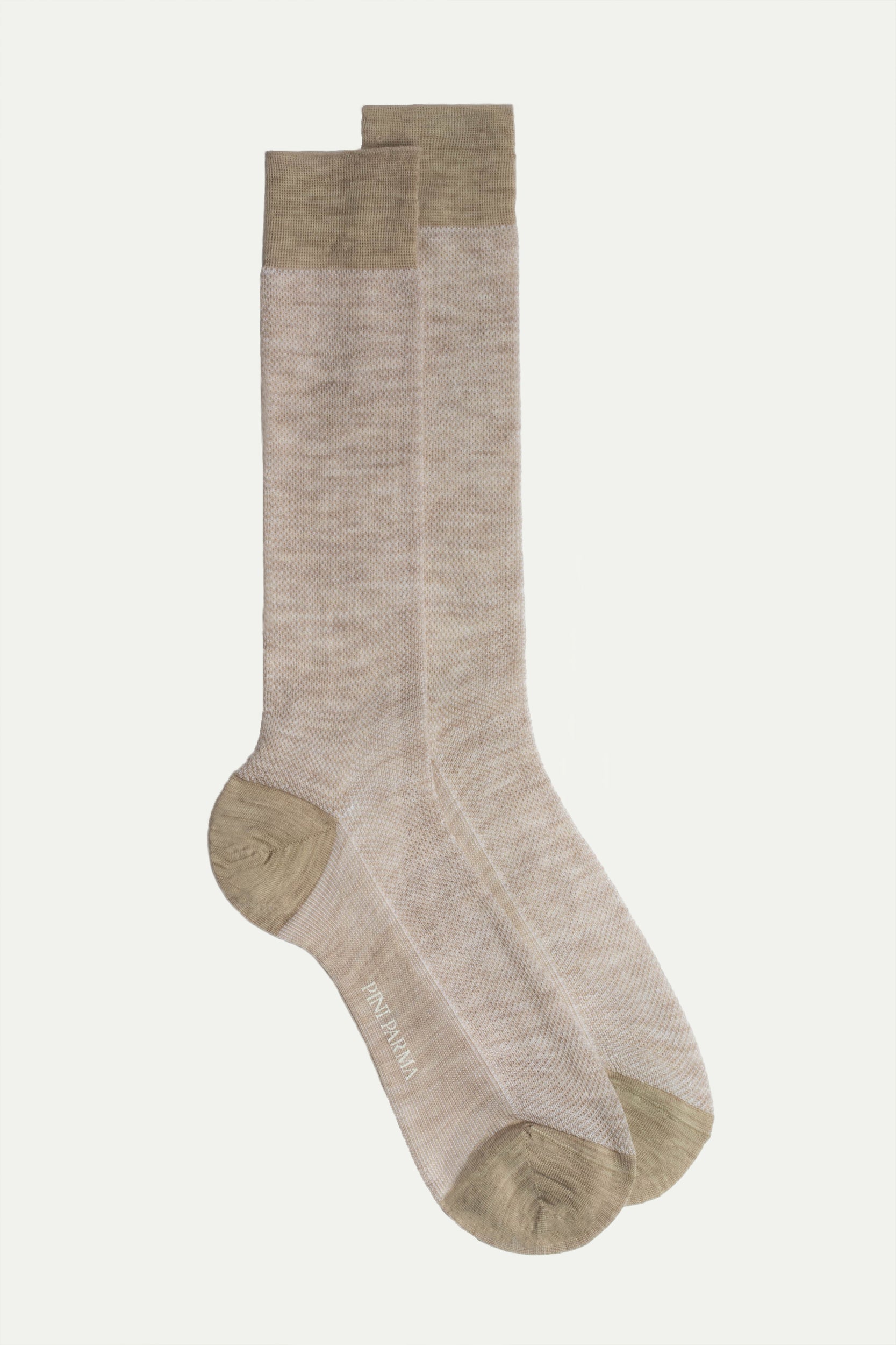 Beige micro fancy short socks - Made in Italy