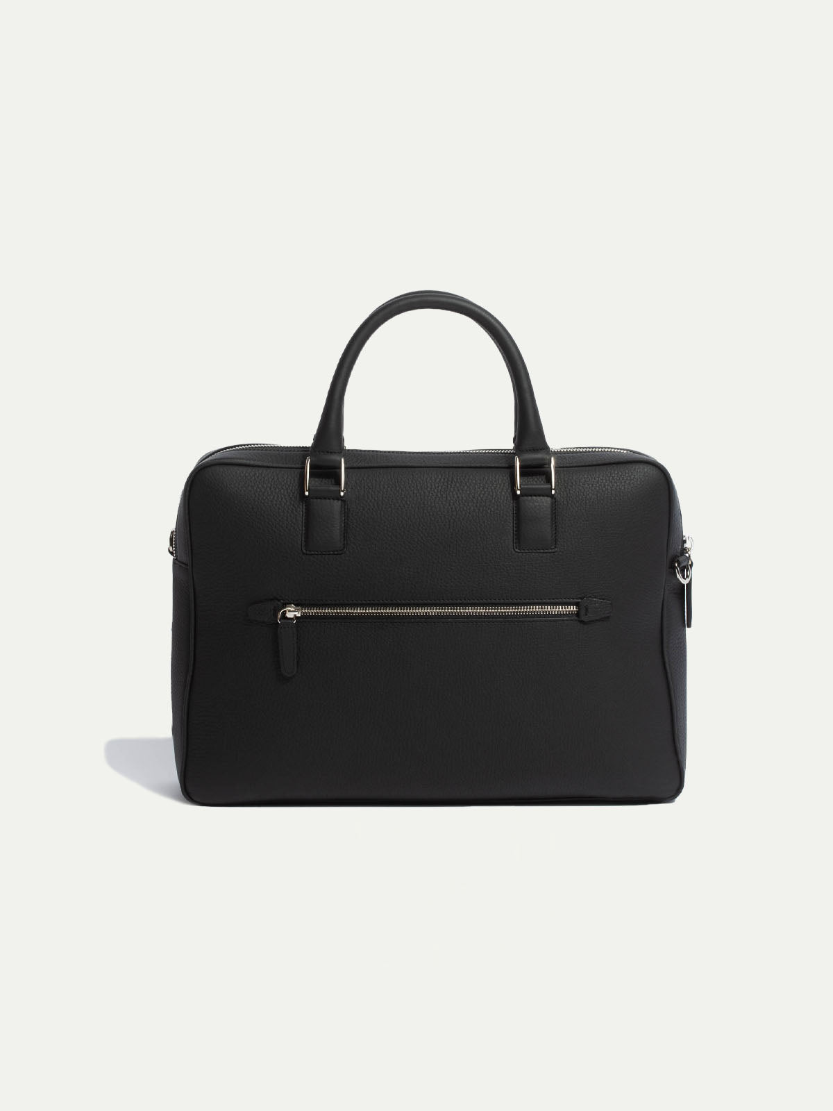 Black leather briefcase - Made in Italy