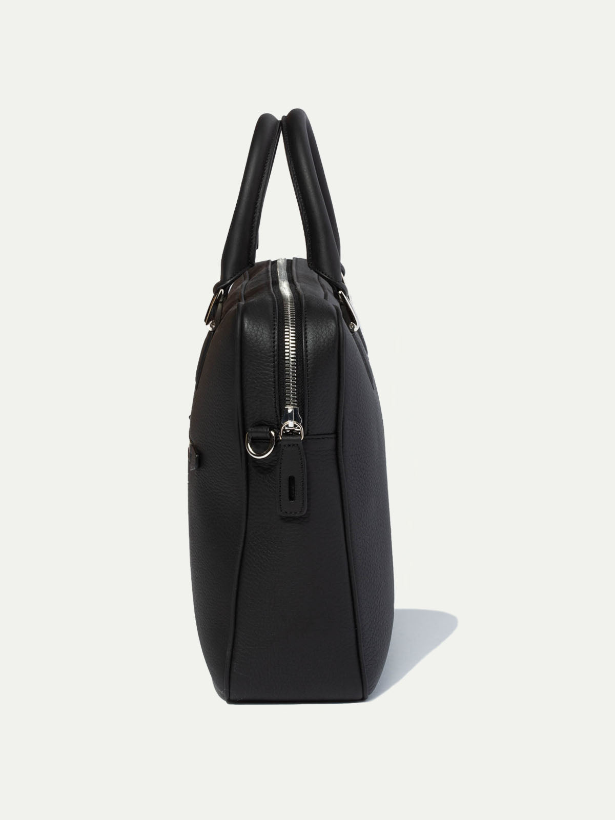Porte-documents noir en cuir - Made in Italy