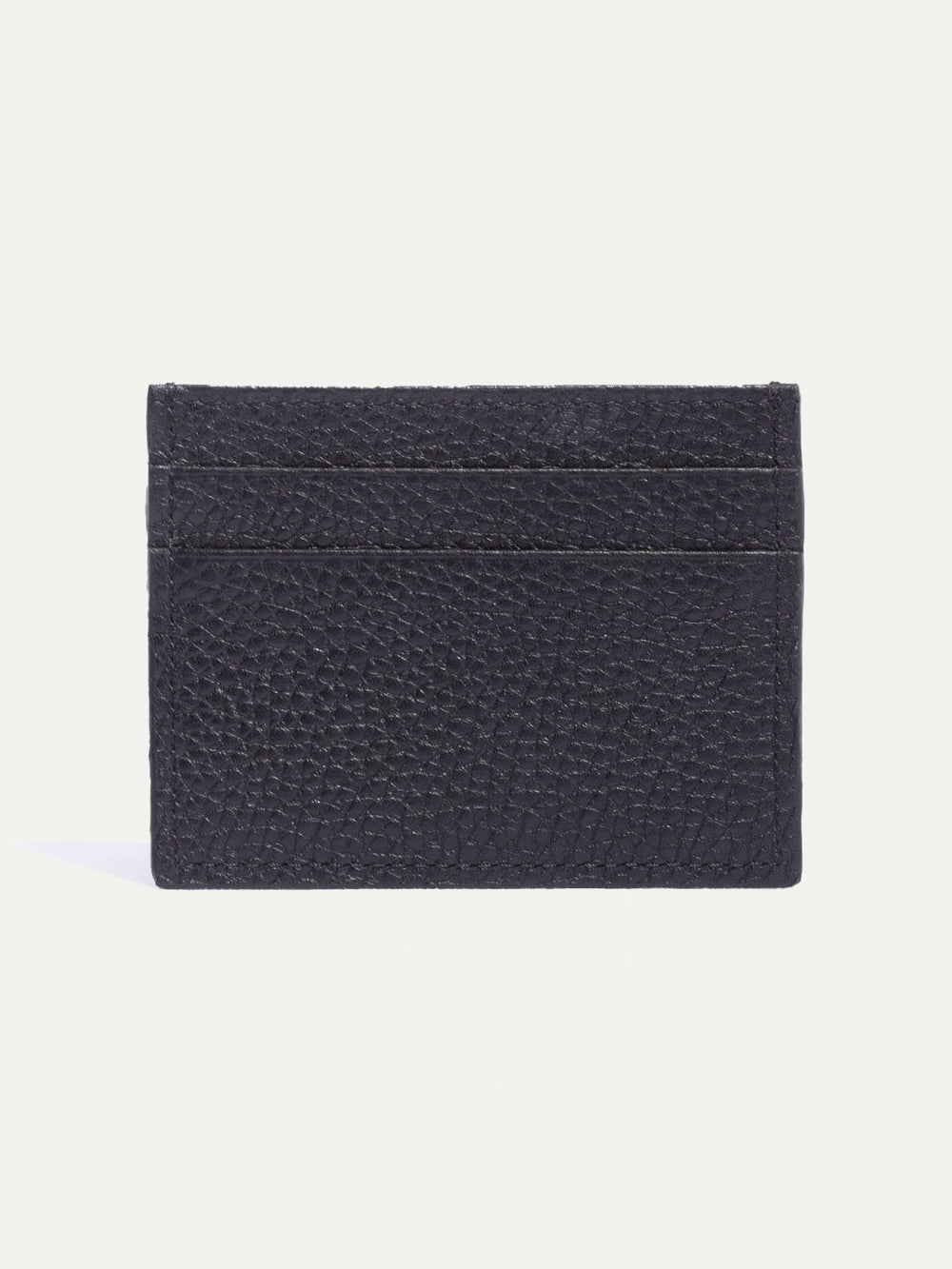 Porte-cartes en cuir noir - Made in Italy