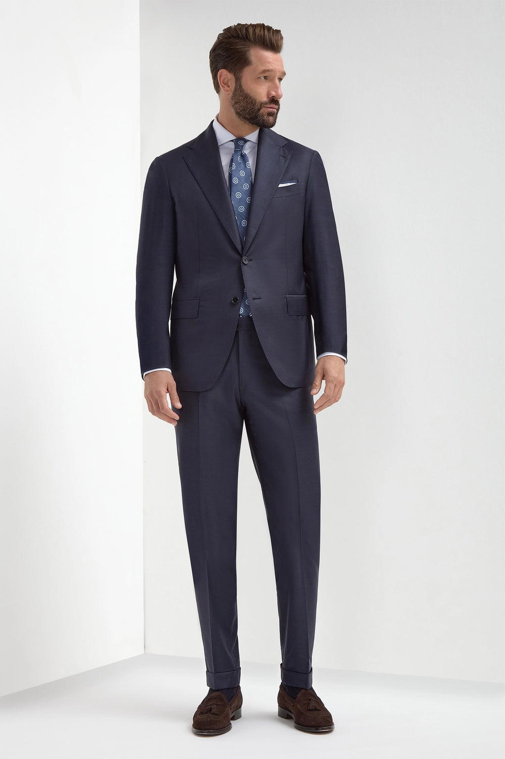 Blue Avio Full Canvas Suit - Made in Italy Blue Avio Full Canvas Suit - Made in Italy