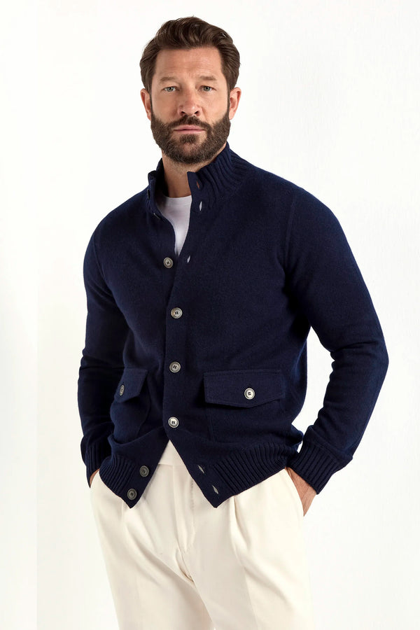 Men Cashmere cardigan, Kntted cardigan Gransasso, Gransasso wool cardigan, Uomo cardigan in lana e cashmere, Knitted cardigan Gransasso, cardigan in lana Gransasso, cardigan en cachemire pour homme, cardigan Gransasso cachemire