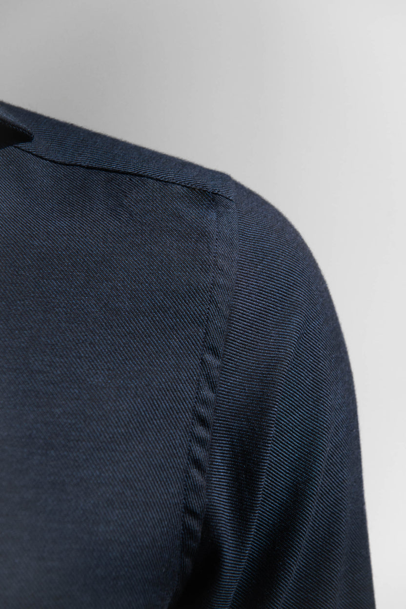 0401~Cashmere Blend Shirt with Standard Collar main image 1