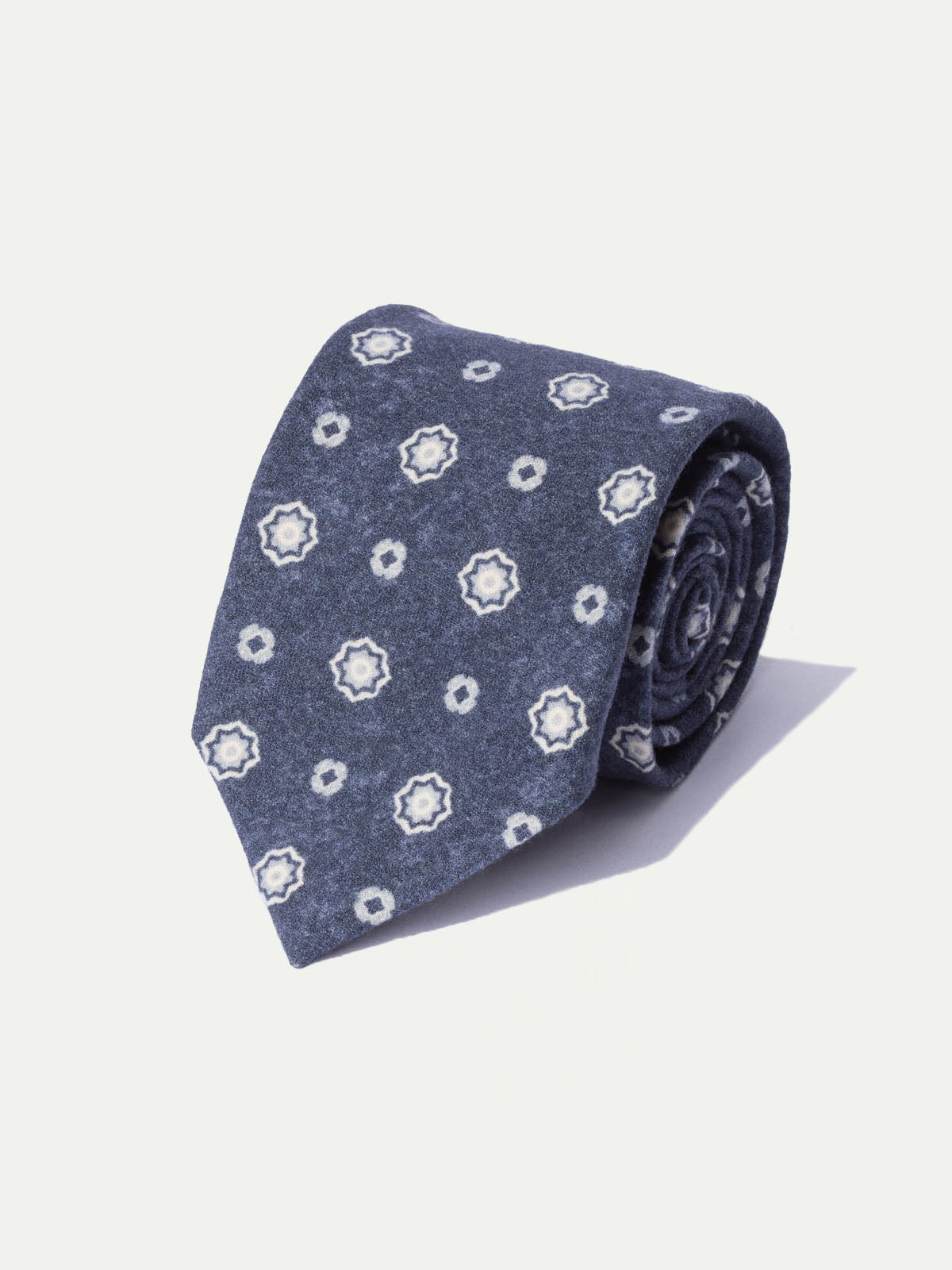 Cravate fantaisie bleue - Made In Italy