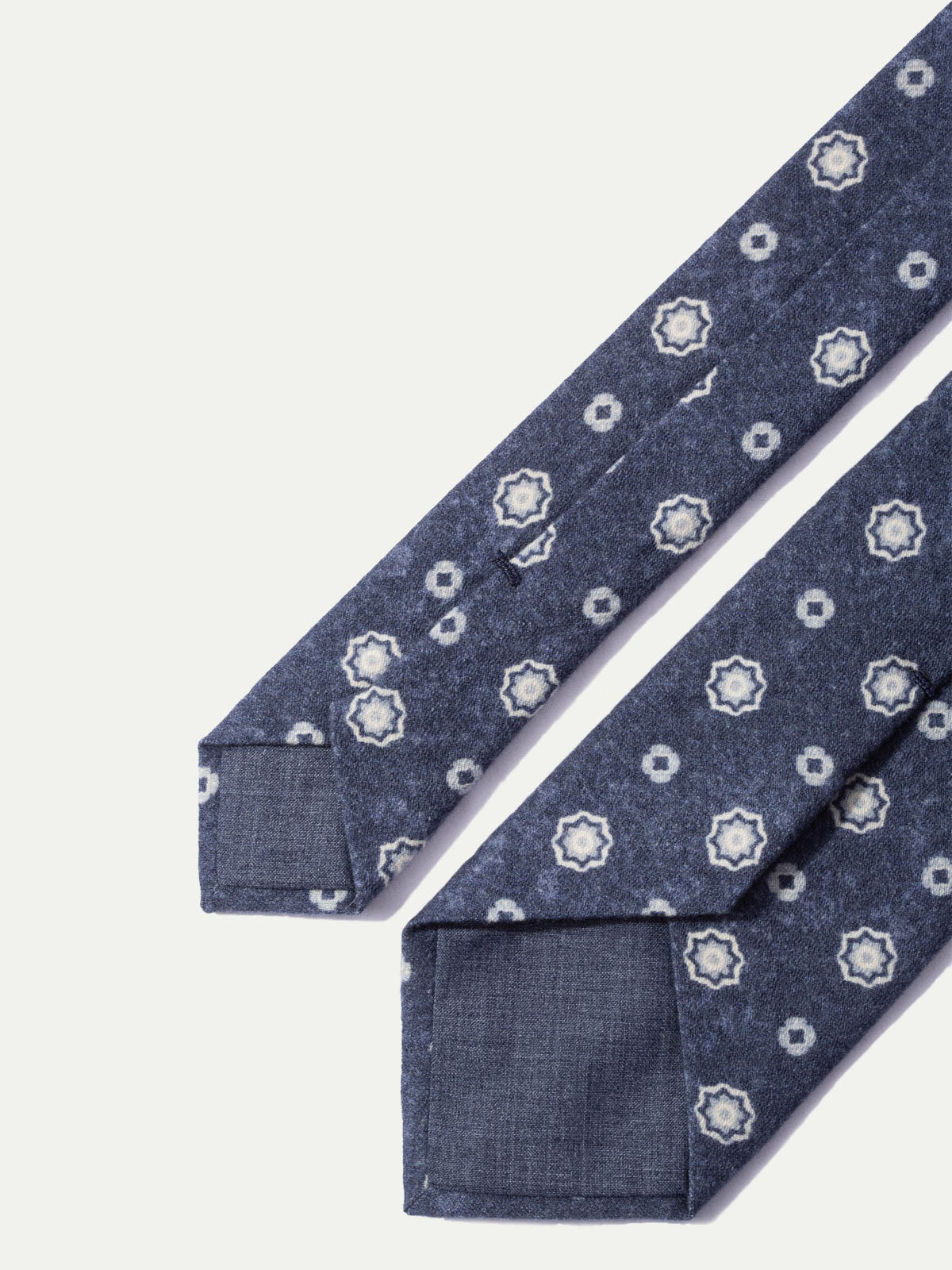 Blue fancy tie - Made In Italy