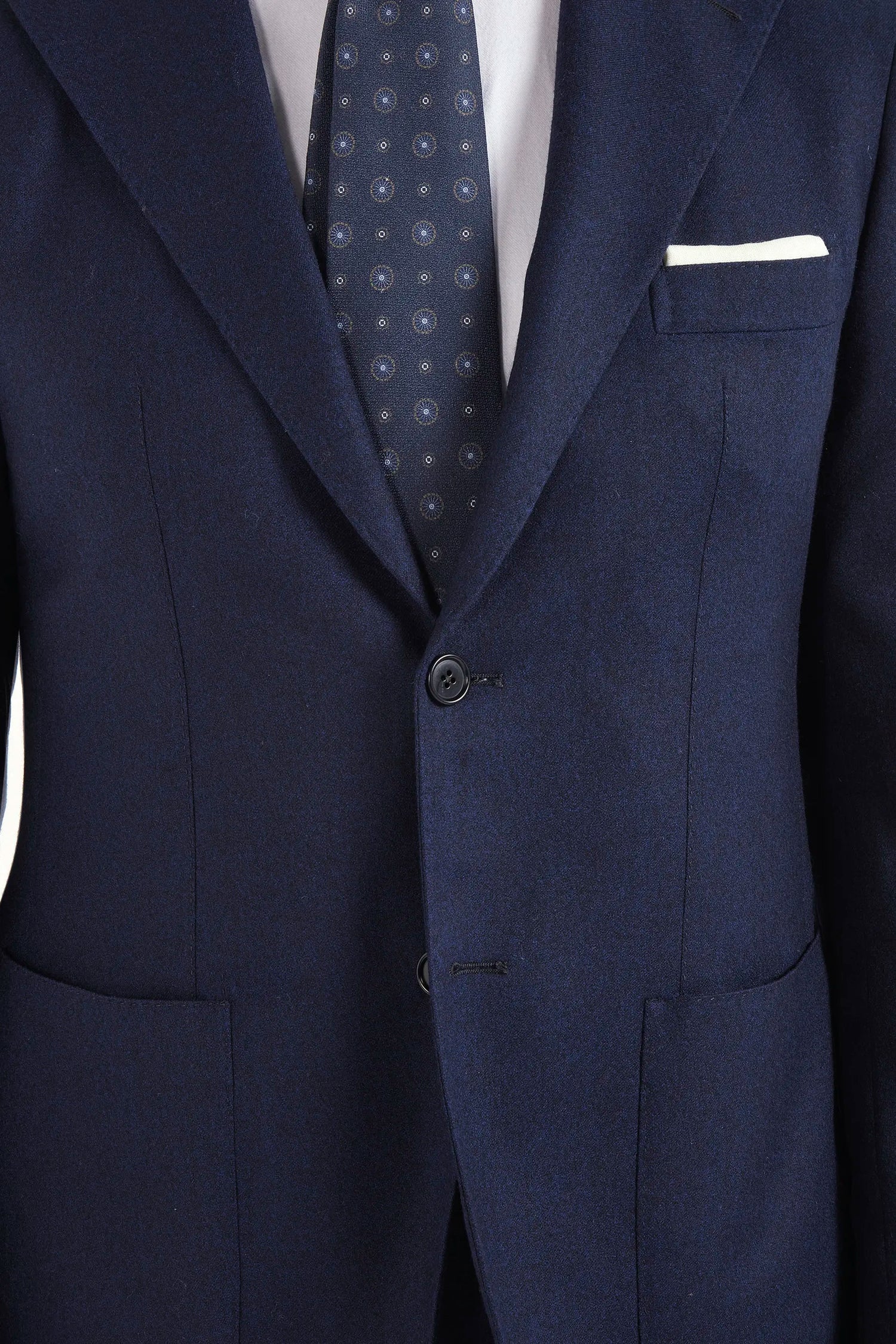 Veste en flanelle bleue - Made in Italy