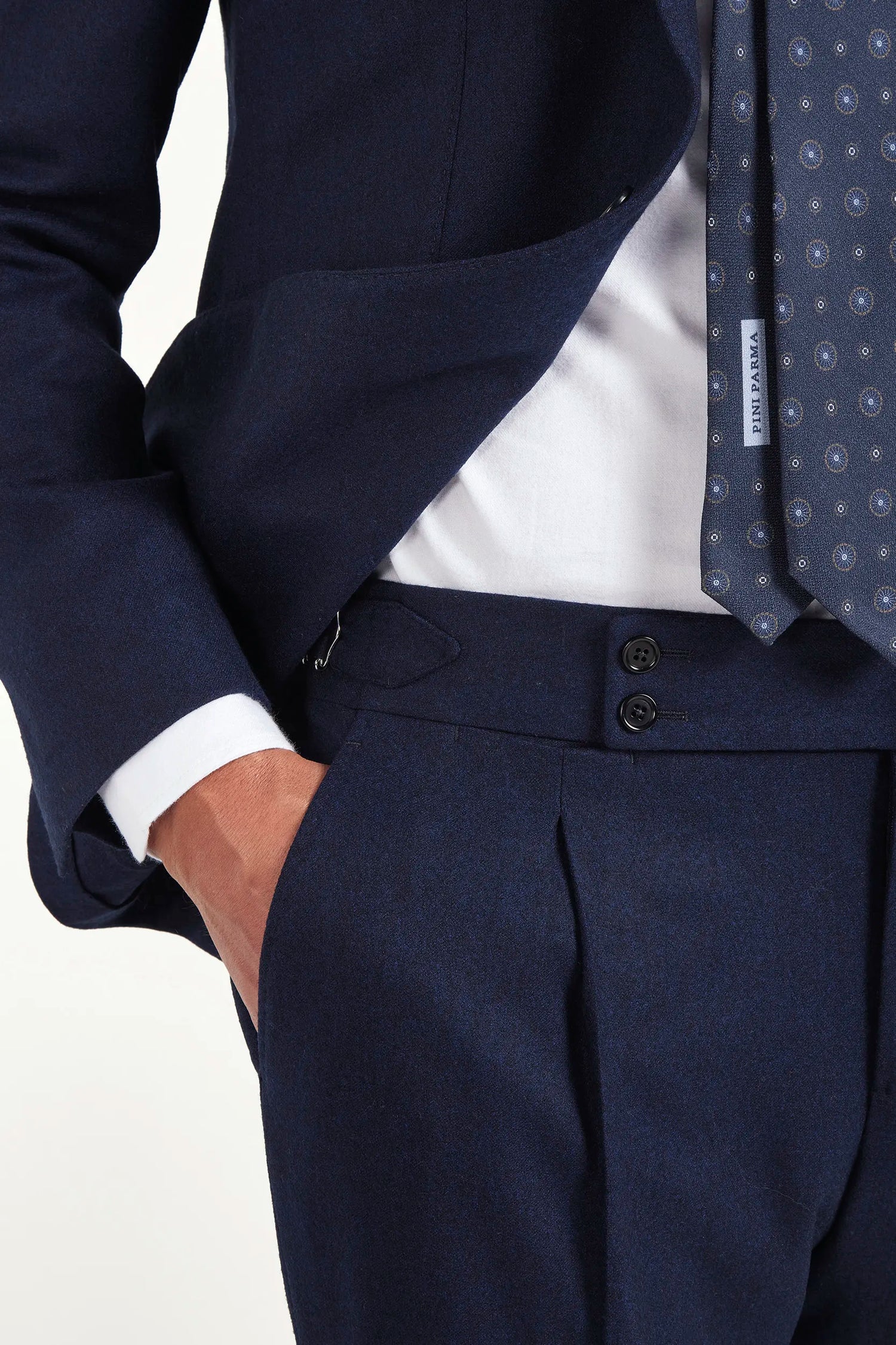 Veste en flanelle bleue - Made in Italy