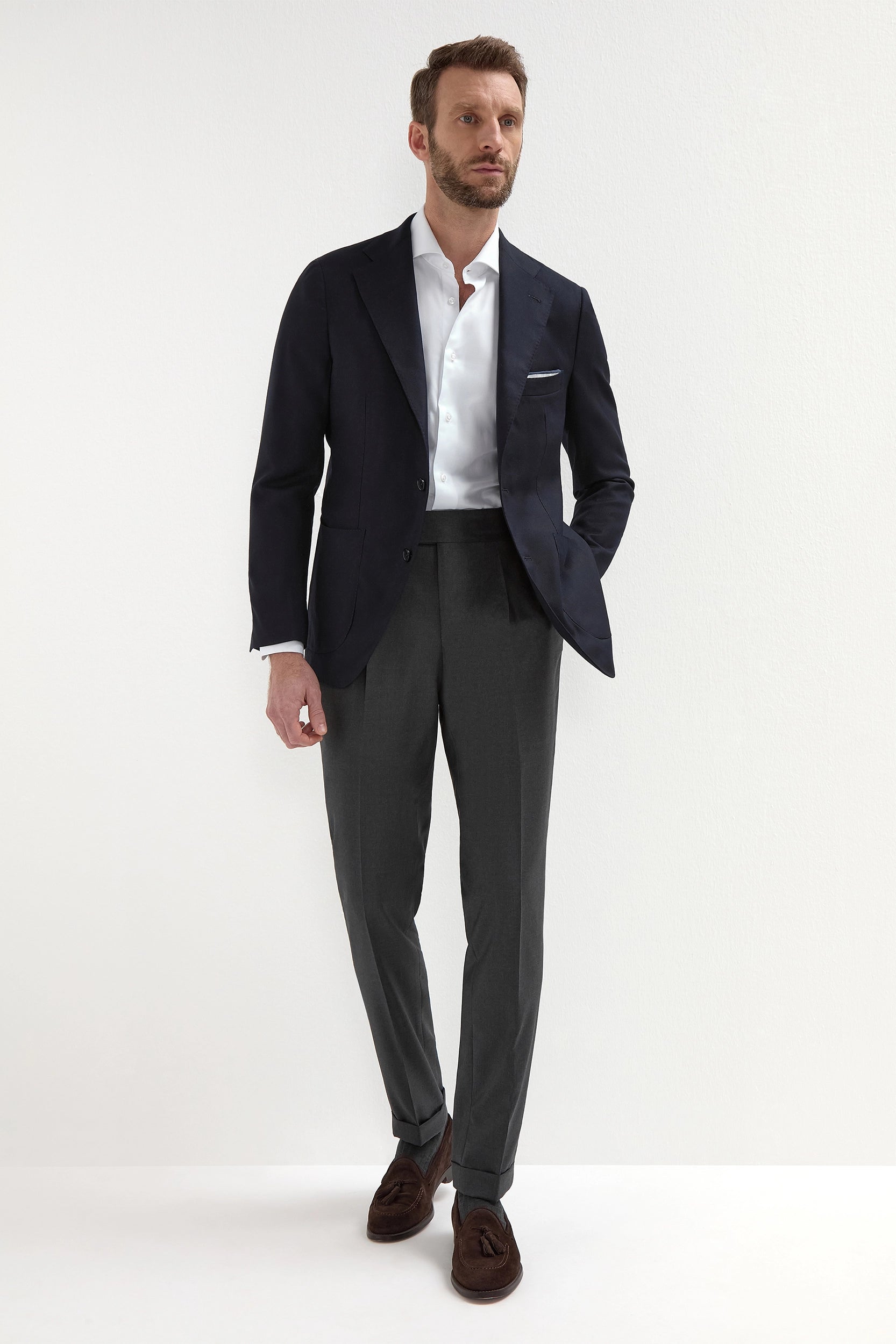 希少 80's HENRY POOLE Loro Piana ウール スラックス 希少 80's HENRY POOLE Loro Piana ウール スラックス 【公式通販】