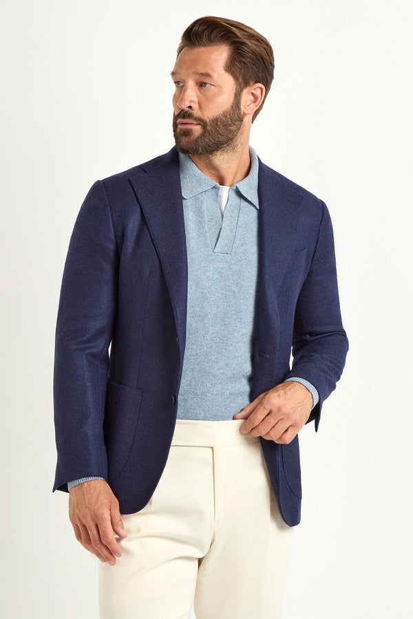 Blue Jacket, Loro Piana Jacket, wool and cashmere jacket, Veste bleue, Veste Loro Piana, Veste en laine et cachemire, Giacca blu, Giacca Loro Piana, Giacca in lana e cashmere, Italian Jacket, Veste Italienne, Giacca Italiana, Loro Piana Favola