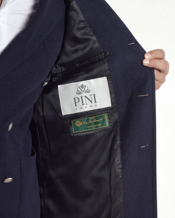 Blue overcoat - Made in Italy