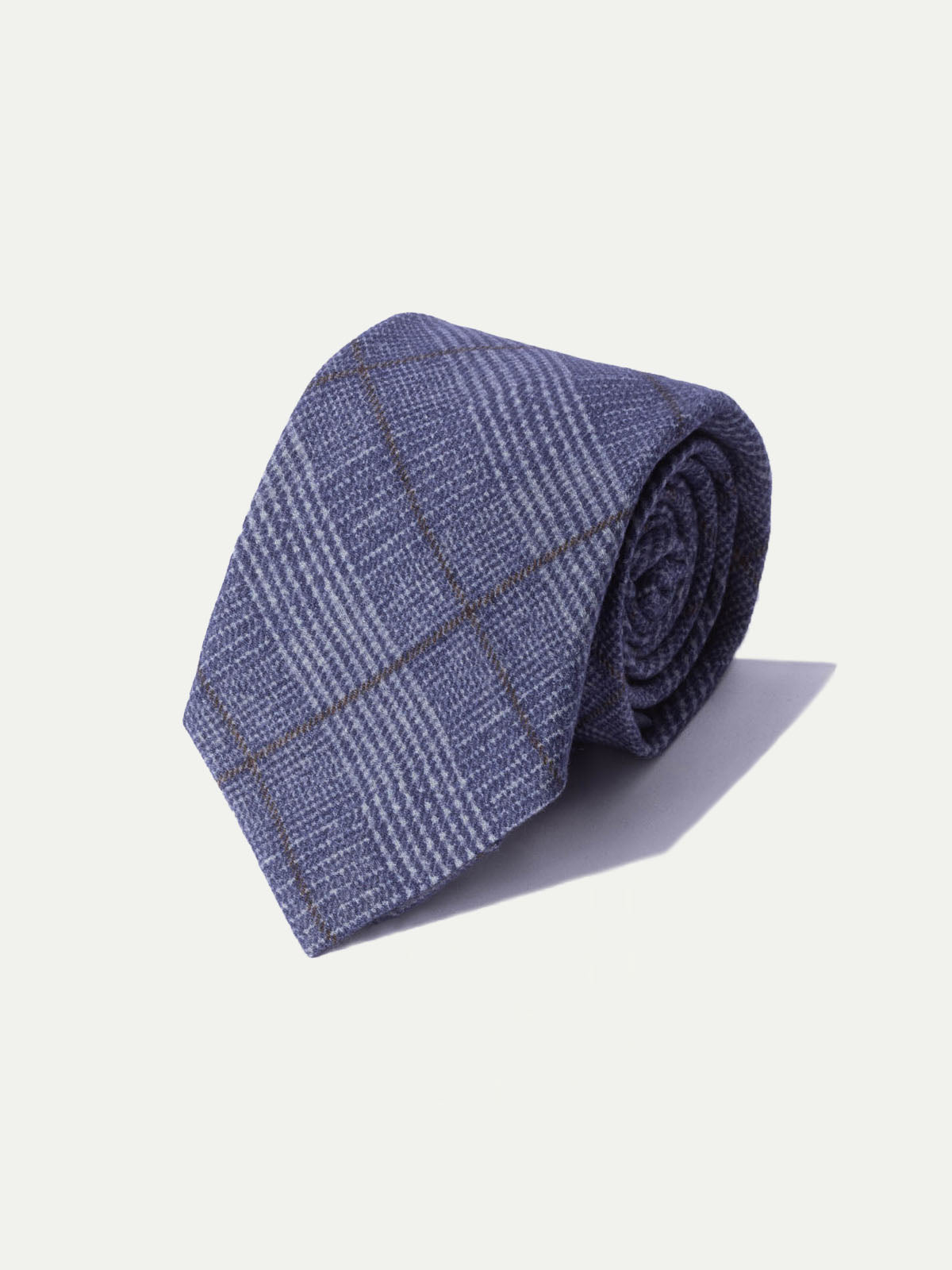 Cravatta Principe di Galles Blu - Made In Italy