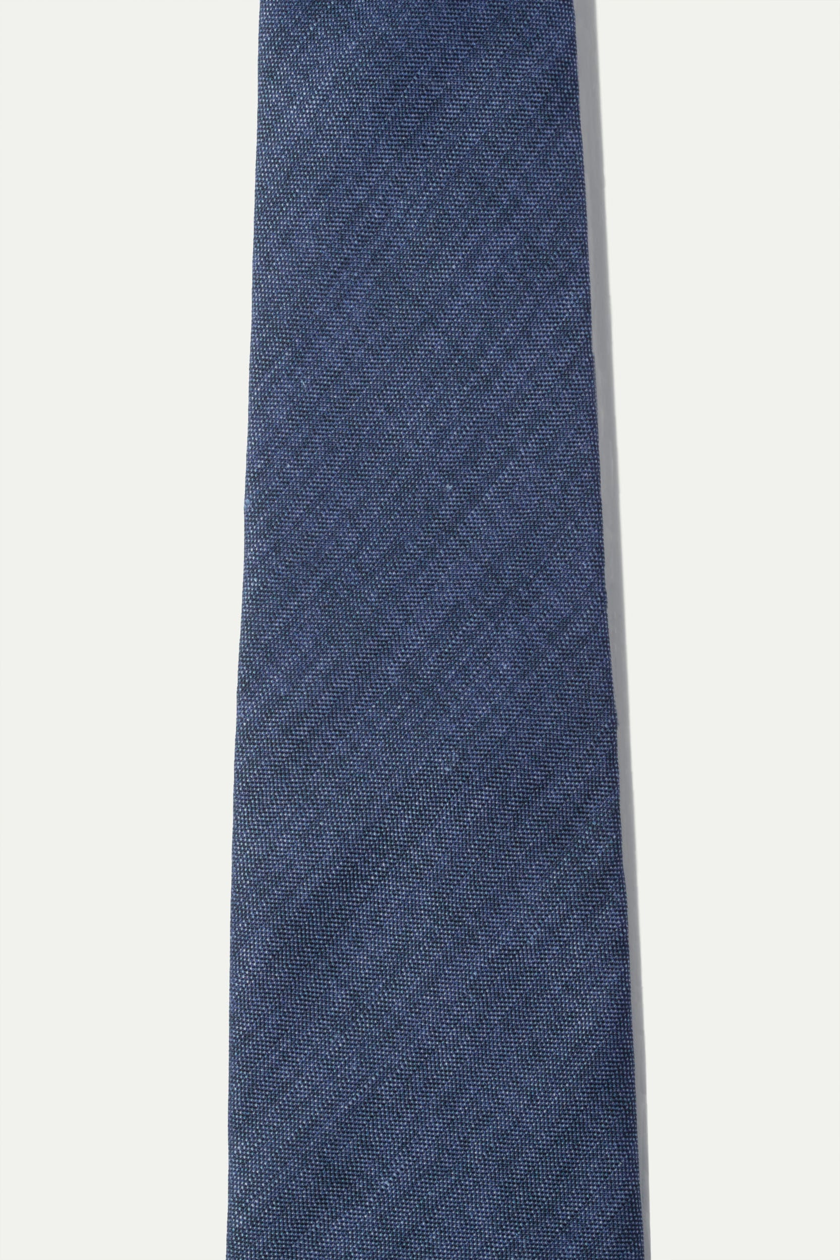Blue printed silk tie - Made In Italy