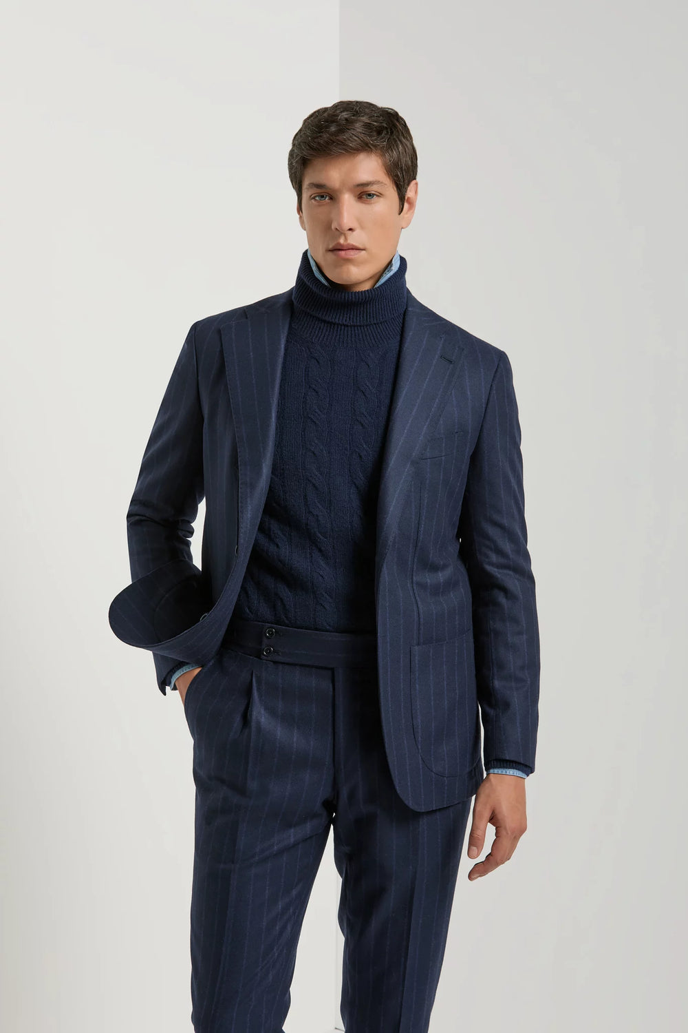 Blue striped suit - Made in Italy