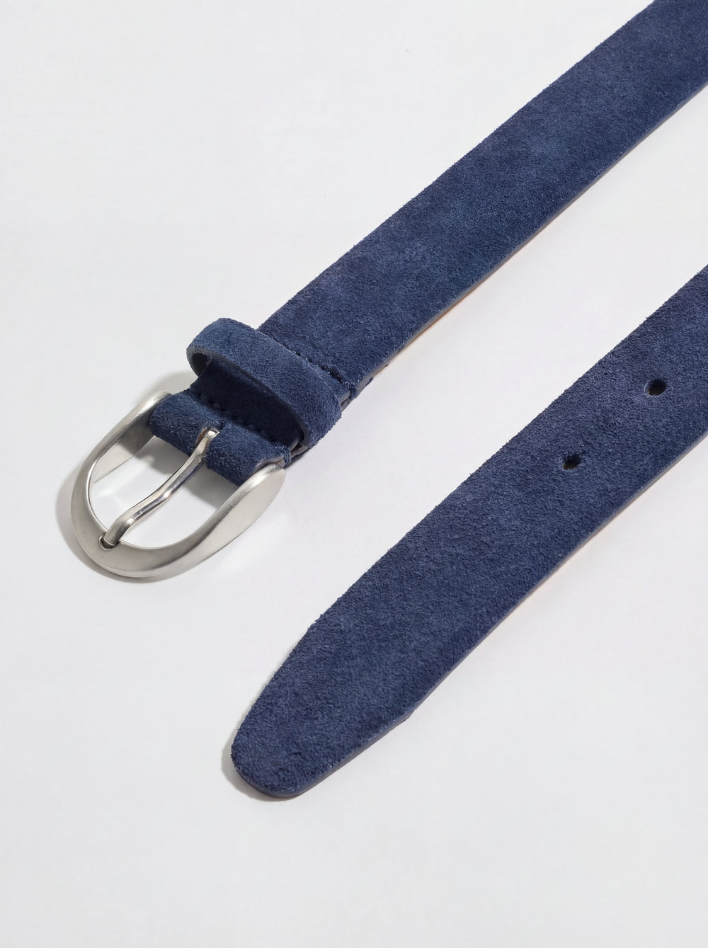 men pini parma blue suede belt made in italy in 100% leather 