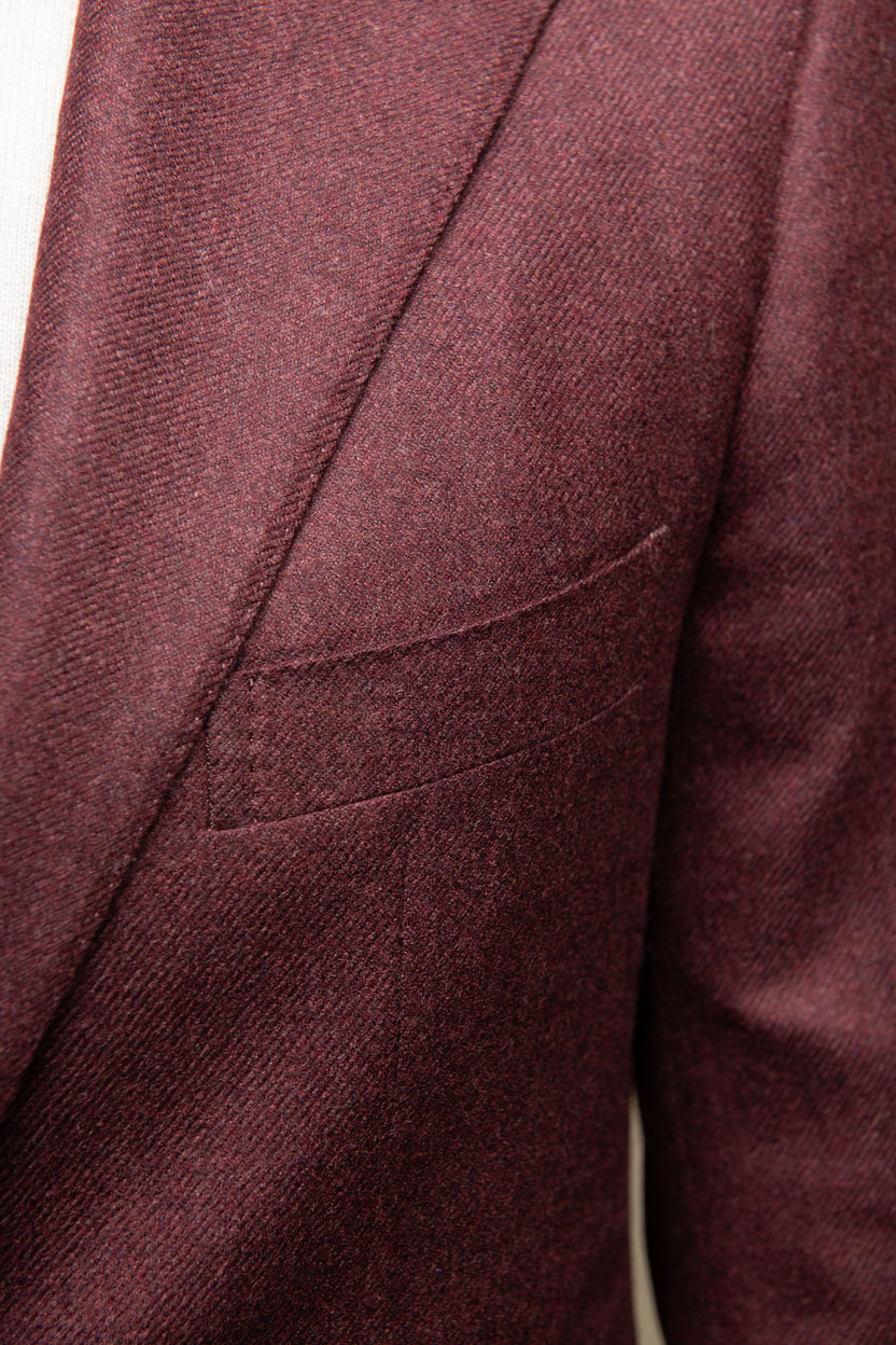 3510099 Bordeaux Shawl Collar Jacket