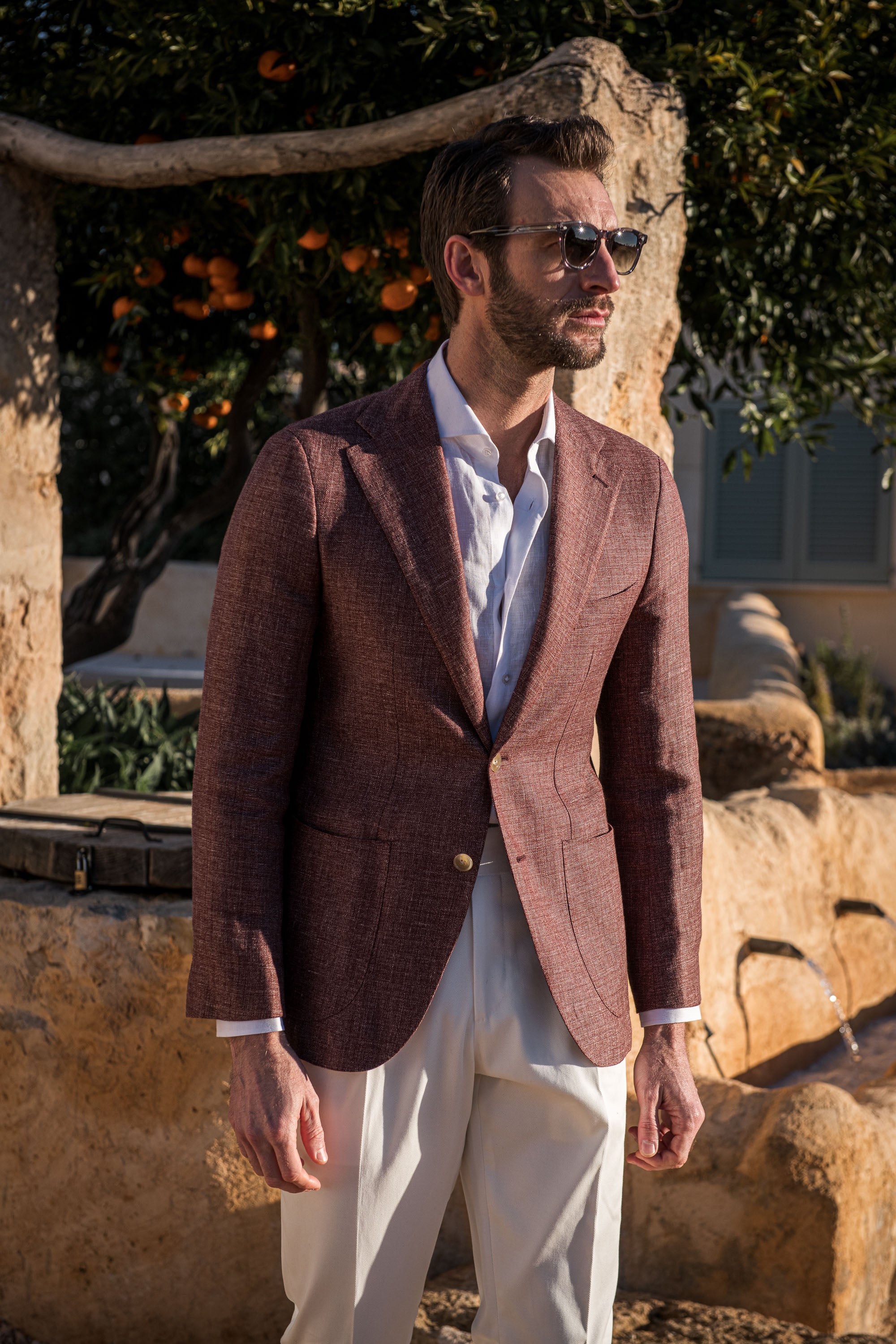 Burgundy Linen and wool jacket, Linen and Wool Jacket, Burgundy summer jacket, linen summer jacket, Veste en lin et laine de couleur Burgundy, veste en lin et laine, veste d'été Burgundy, veste d'été en lin, Giacca in lino e lana bordeaux, Giacca in lino e lana, Giacca estiva bordeaux, Giacca estiva in lino