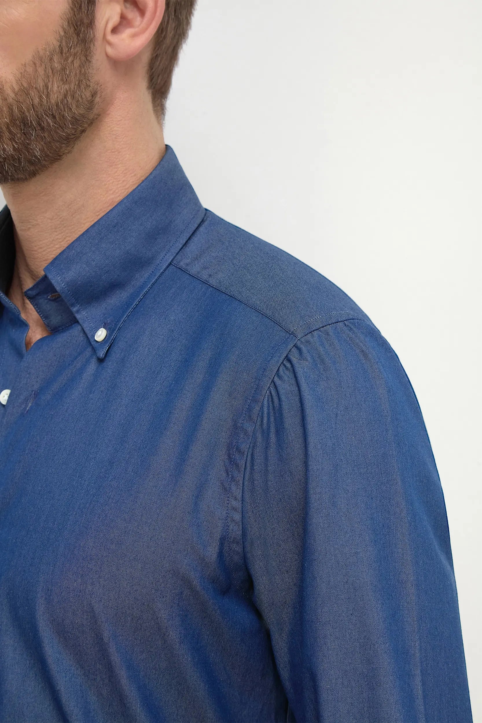 Button down denim shirt ”Sartoriale collection”