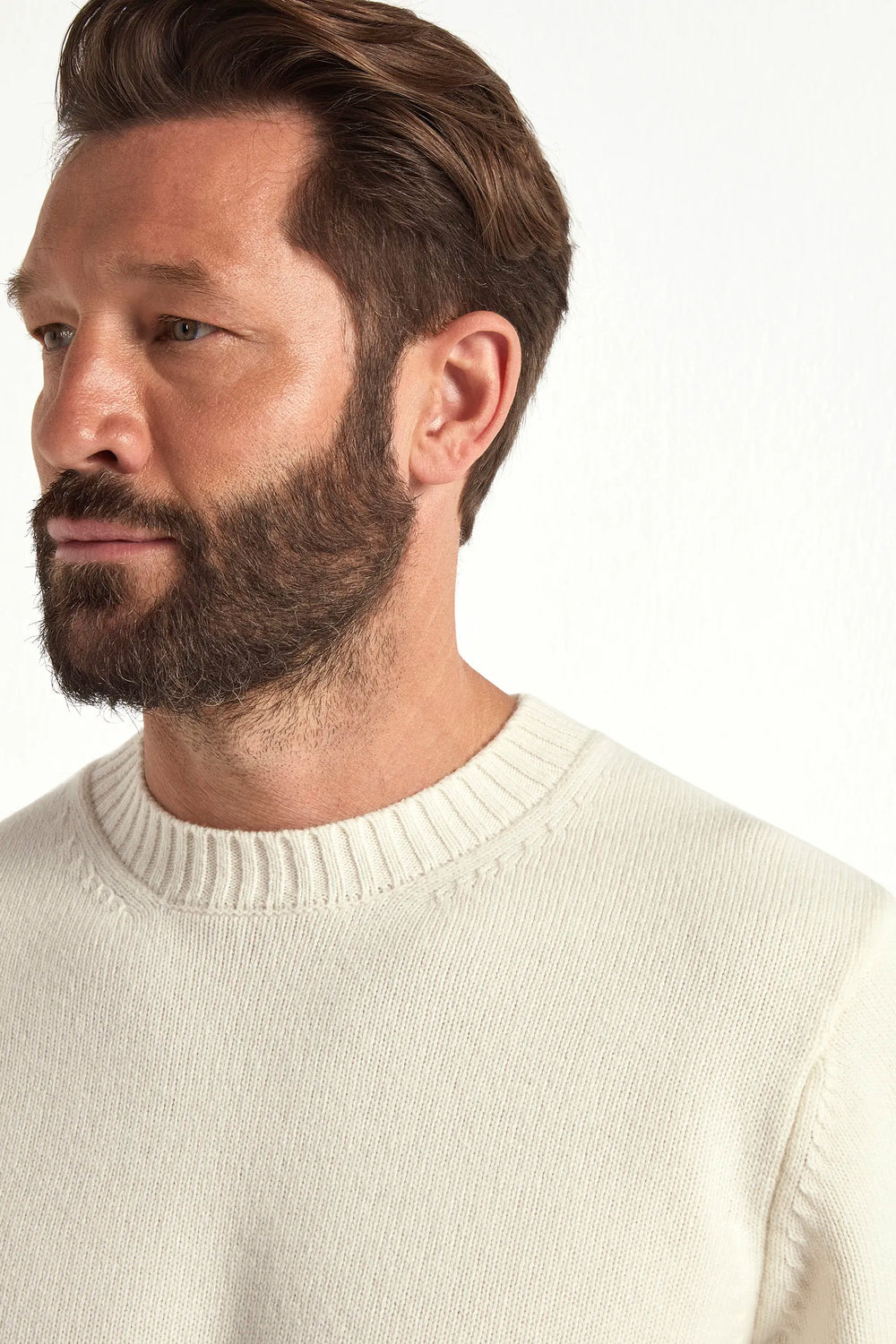 cream merino crewneck, men's merino sweater, italian merino crew, cream wool crewneck, luxury men's sweater, elegant men's crewneck, refined merino sweater, tailored cream crewneck, premium italian sweater, sophisticated men's knitwear, timeless italian crewneck, upscale men's sweater, classic cream crewneck, italian craftsmanship sweater, premium men's merino knit, refined italian crewneck