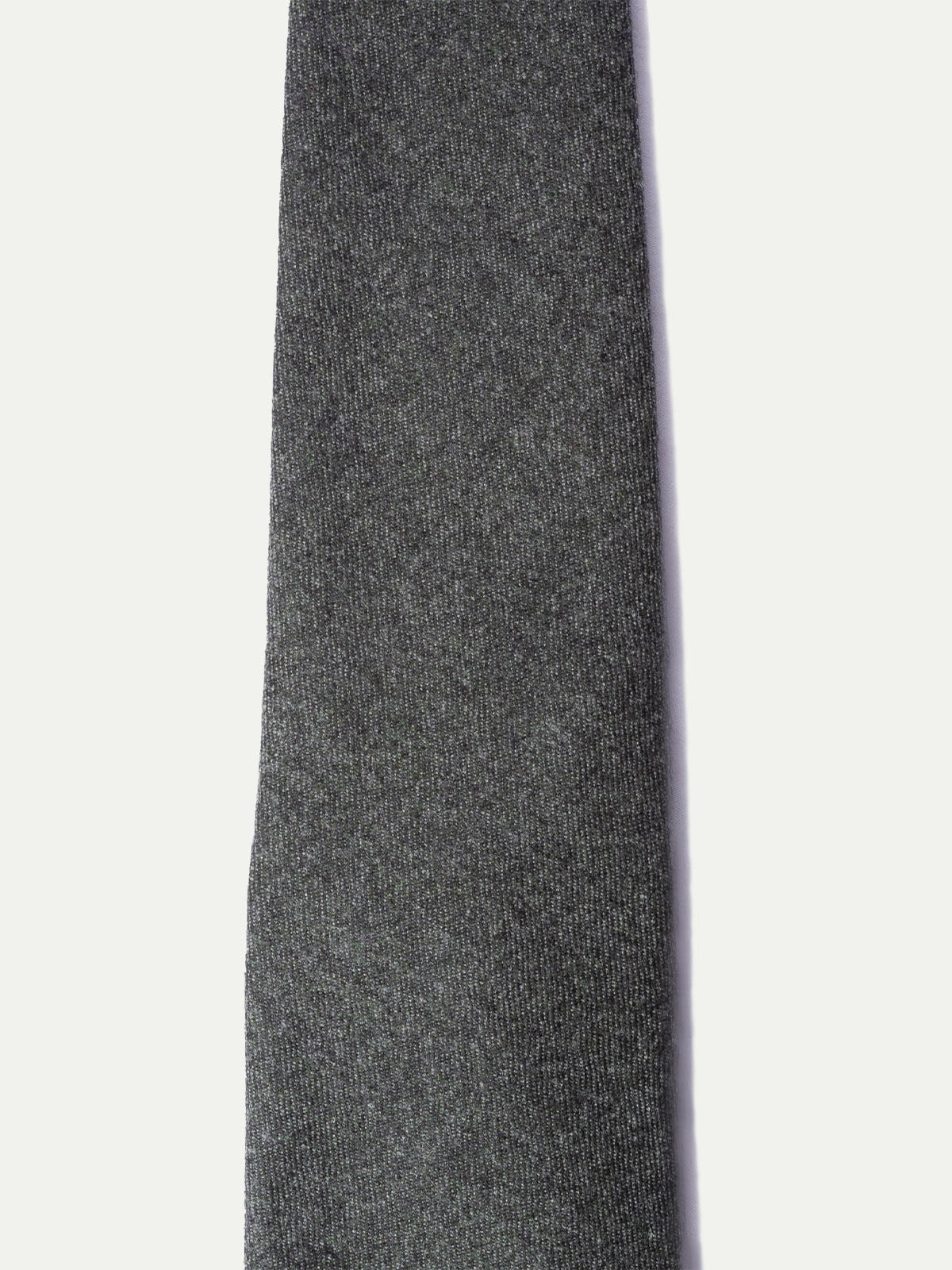 Cravate en flanelle vert foncé - Fabriquée à la main en Italie