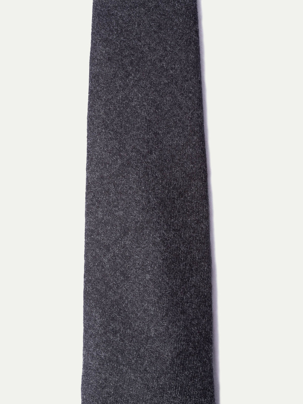 Dark grey flannel tie - Made In Italy