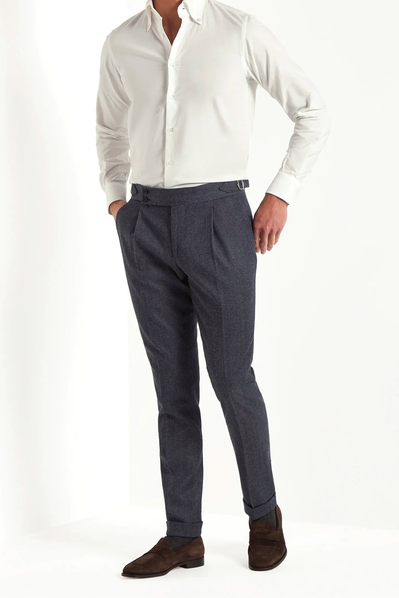Pantalon Soragna en denim de luxe - Made in Italy