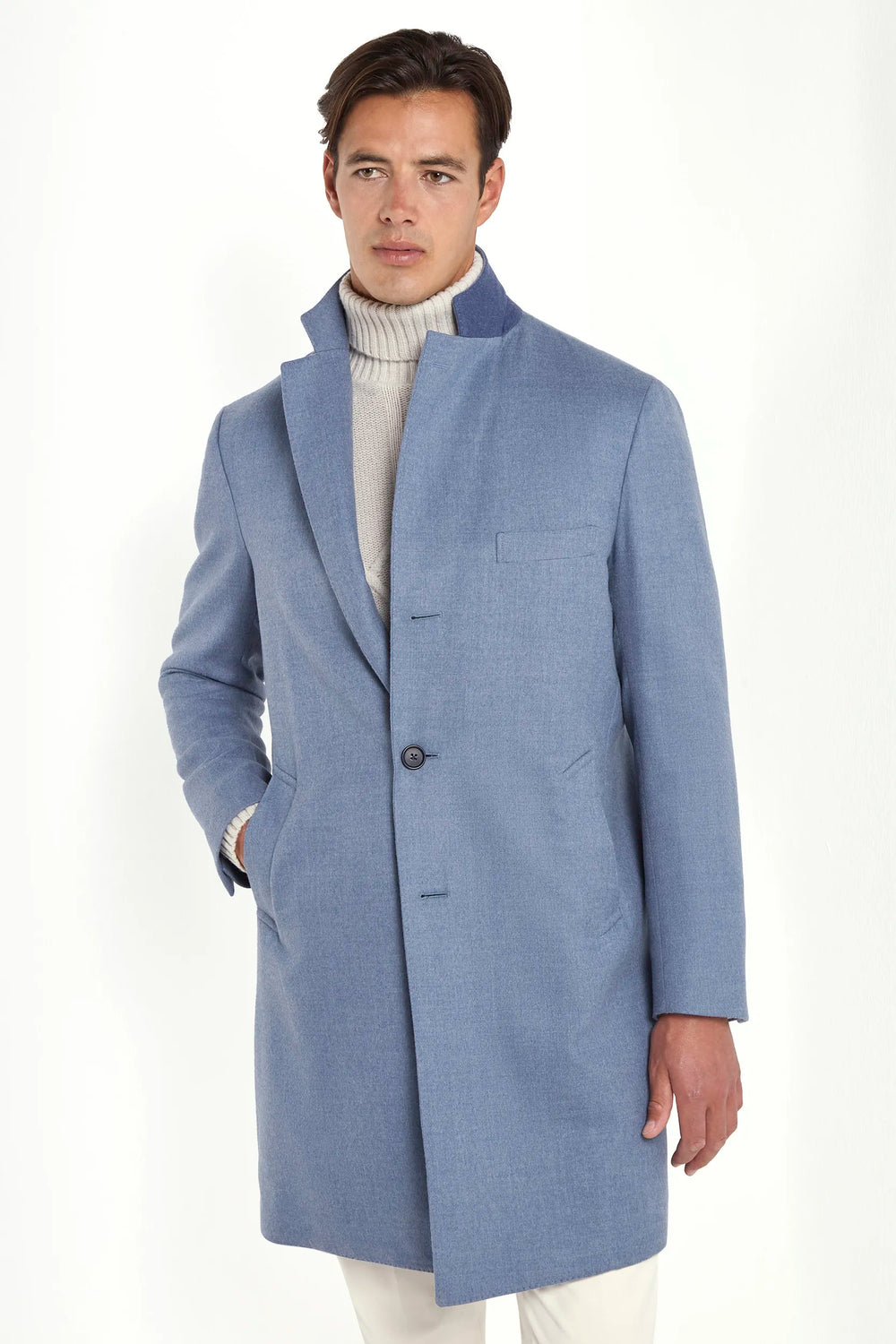 light blue coat, men wool coat, italian wool coat, light blue wool coat, loro piana wool coat, loro piana coat, luxury loro piana overcoat, elegant men's loro piana coat, refined loro piana wool overcoat, tailored light blue loro piana coat, premium italian loro piana overcoat, sophisticated loro piana wool coat, timeless italian loro piana coat, upscale men's loro piana coat, classic light blue loro piana overcoat, italian craftsmanship loro piana coat