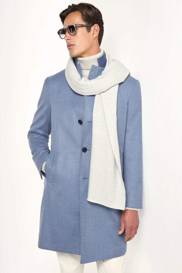 light blue coat, men wool coat, italian wool coat, light blue wool coat, loro piana wool coat, loro piana coat, luxury loro piana overcoat, elegant men's loro piana coat, refined loro piana wool overcoat, tailored light blue loro piana coat, premium italian loro piana overcoat, sophisticated loro piana wool coat, timeless italian loro piana coat, upscale men's loro piana coat, classic light blue loro piana overcoat, italian craftsmanship loro piana coat