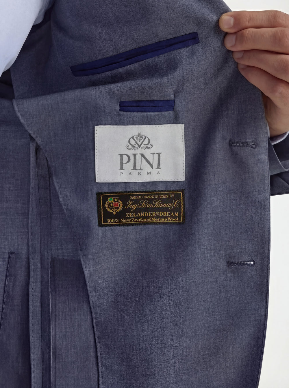 Dusty blue suit - Made in Italy