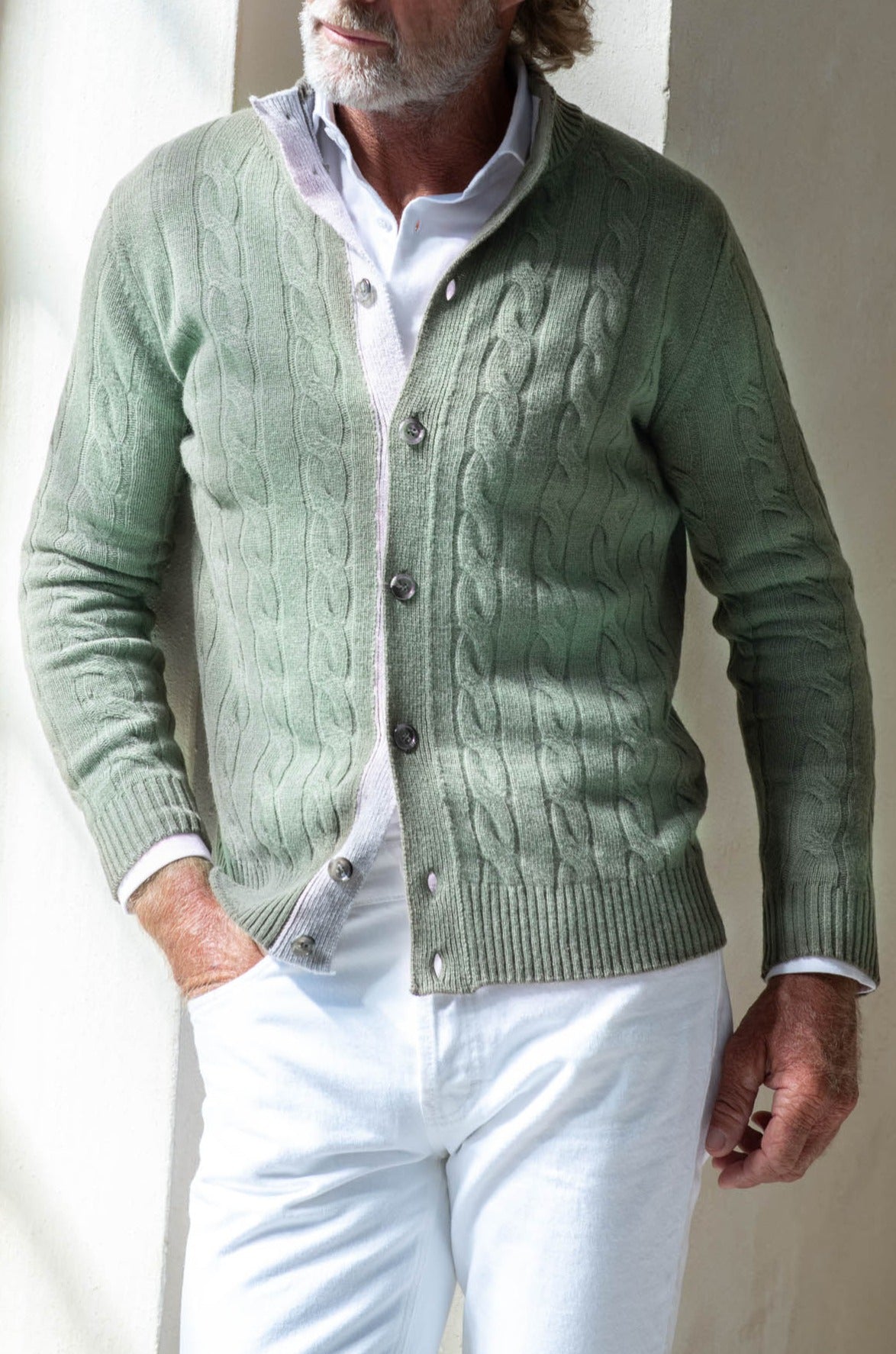 green cardigan, green winter cardigan for men, cardigan for men, cardigan vert pour homme, cardigan vert, light green cardigan, mint cardigan