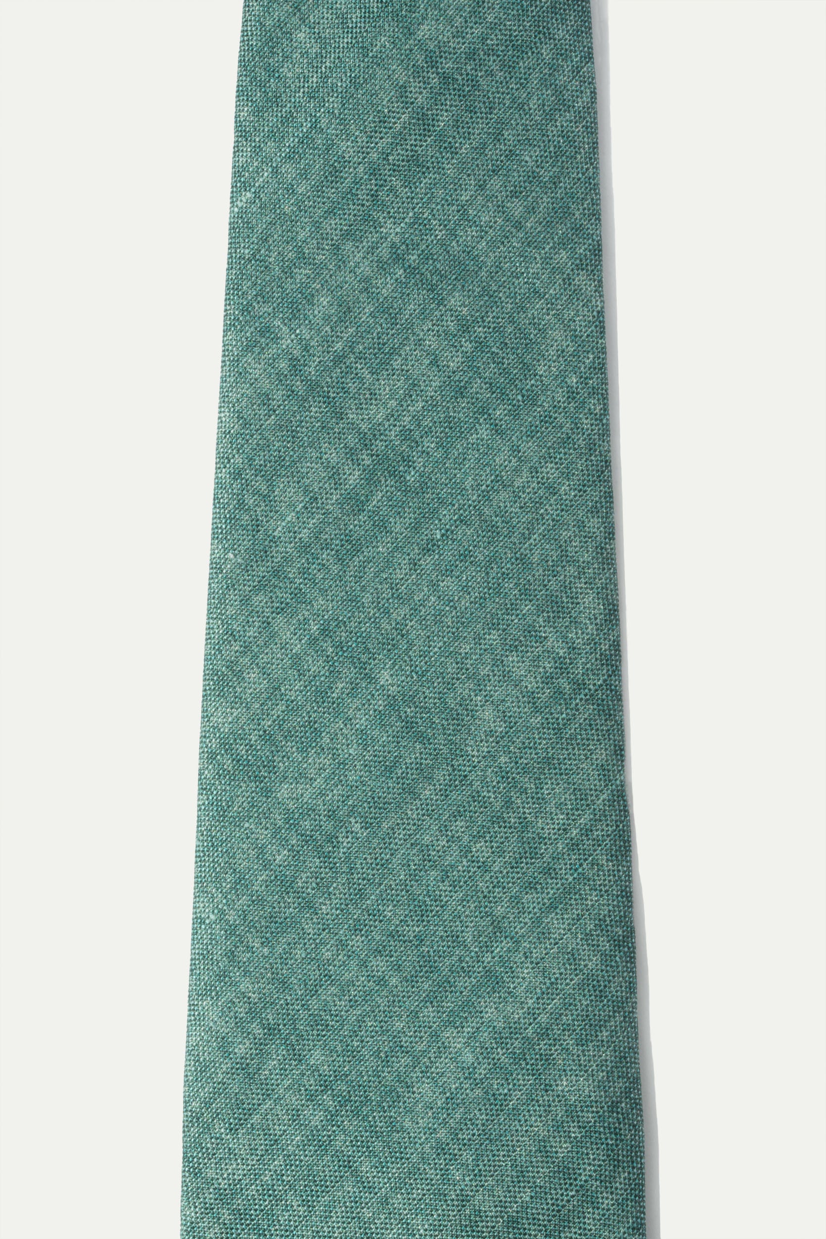Cravatta in seta stampata verde - Made In Italy