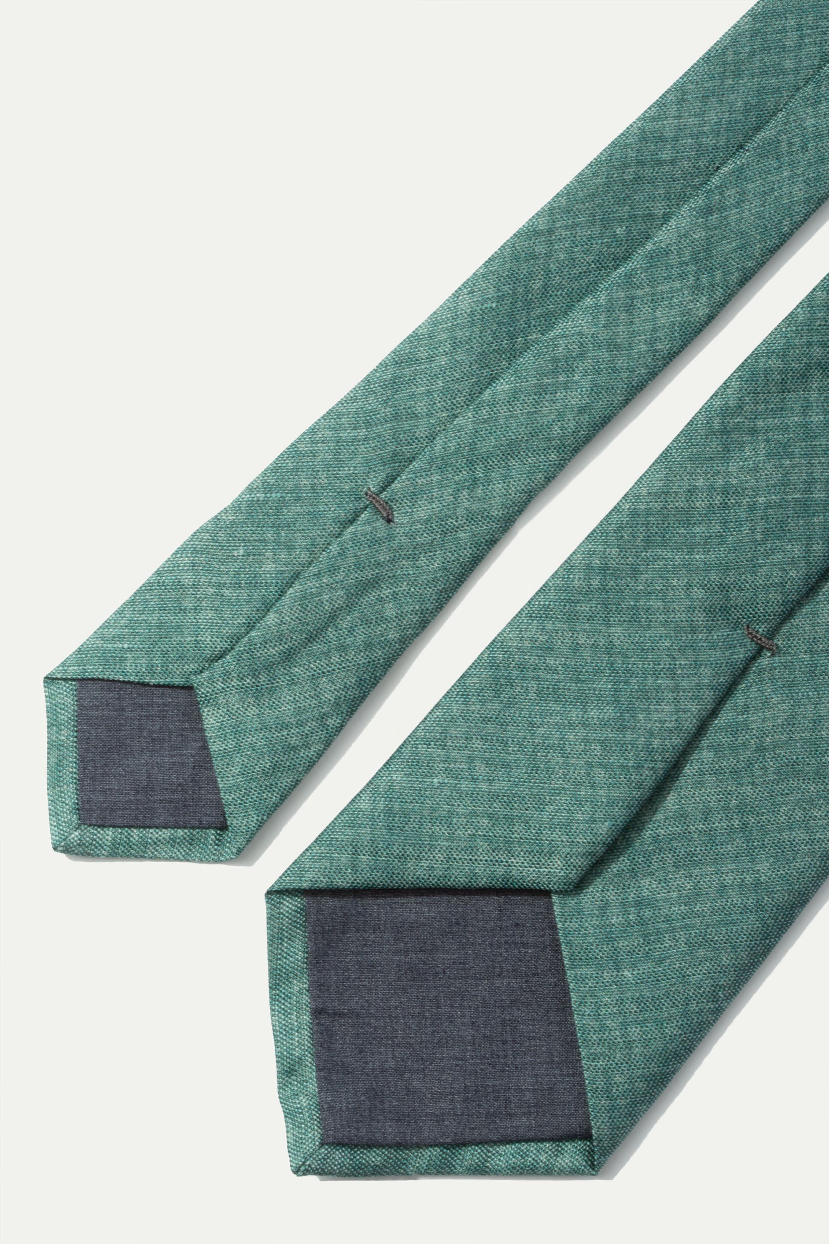 Green printed silk tie - Made In Italy
