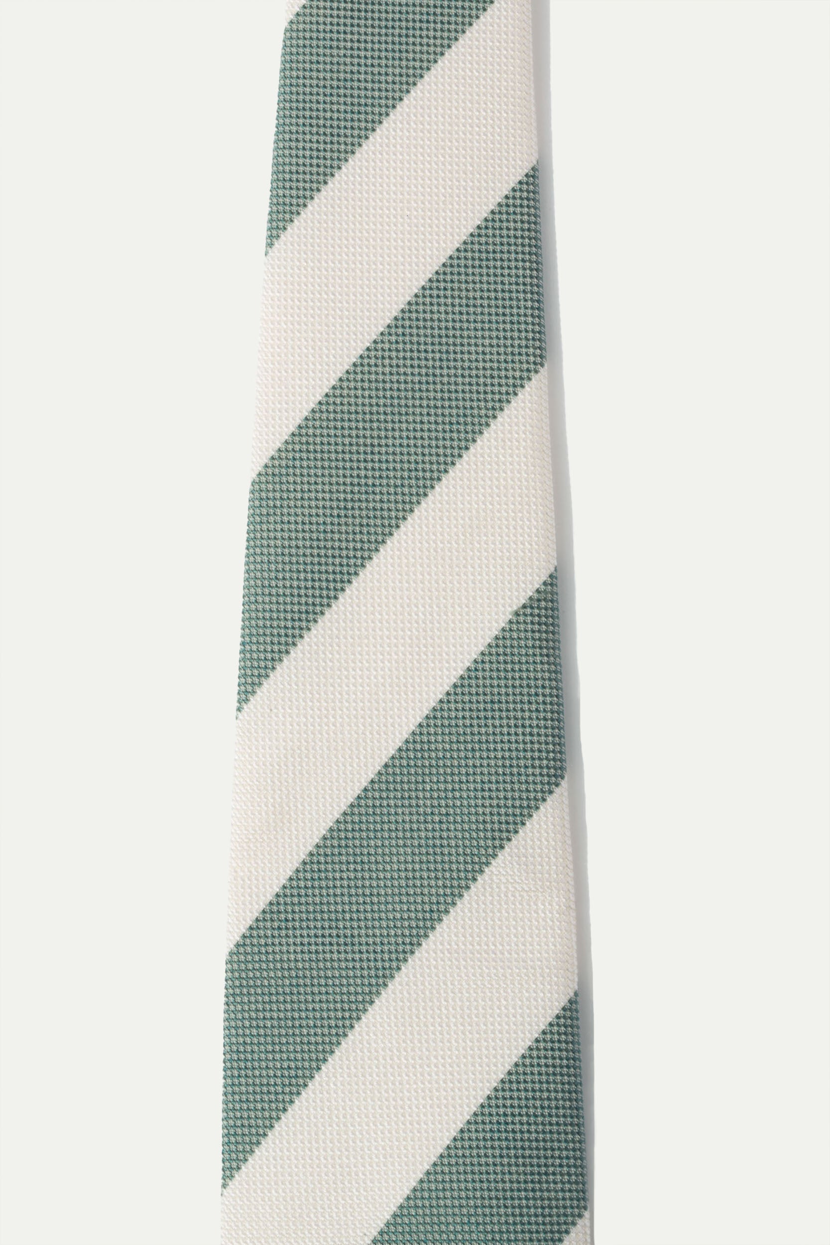 Cravatta in seta a righe verdi - Made In Italy
