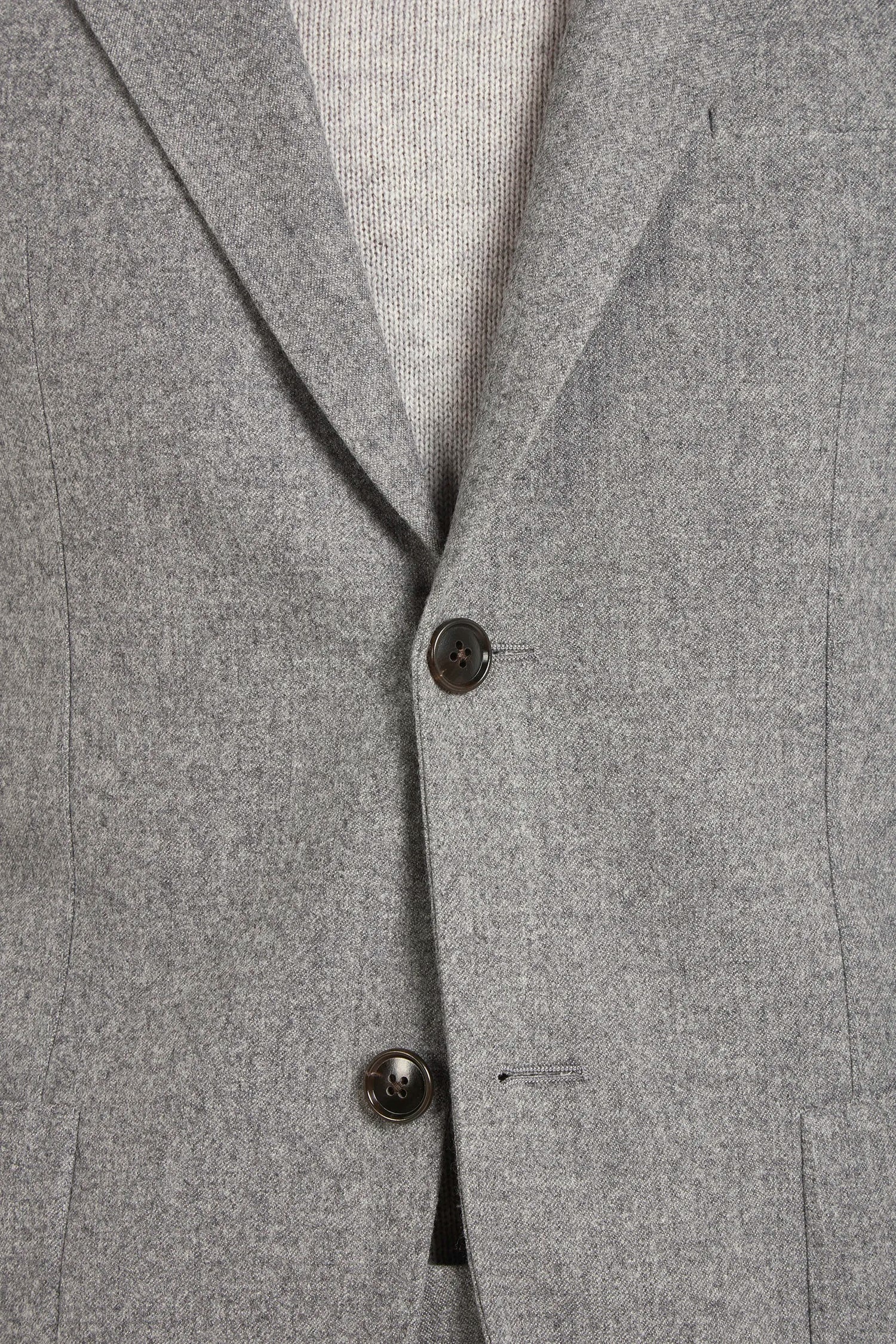 Veste en flanelle gris moyen - Made in Italy