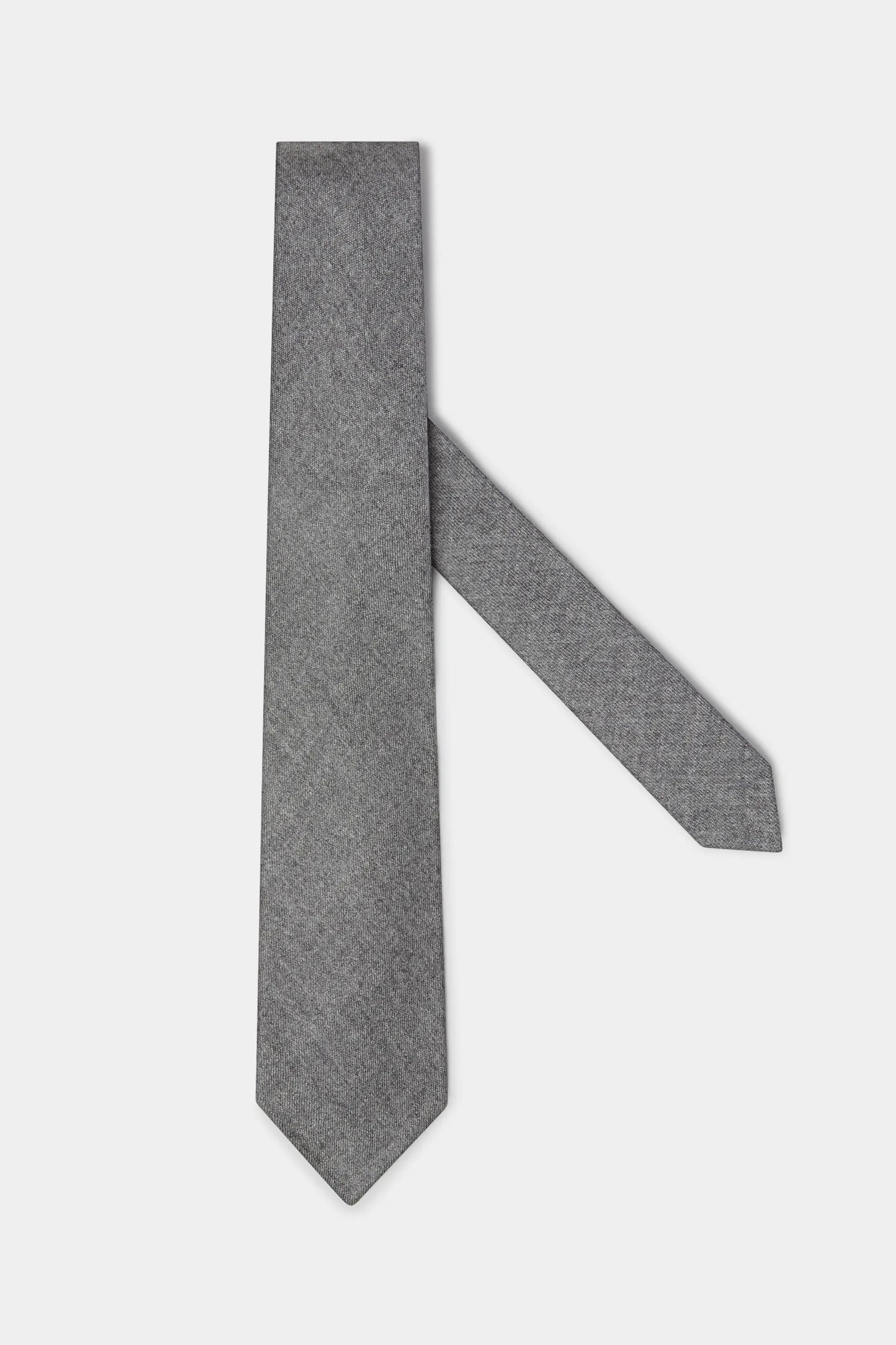 Cravate en flanelle grise - Made in Italy