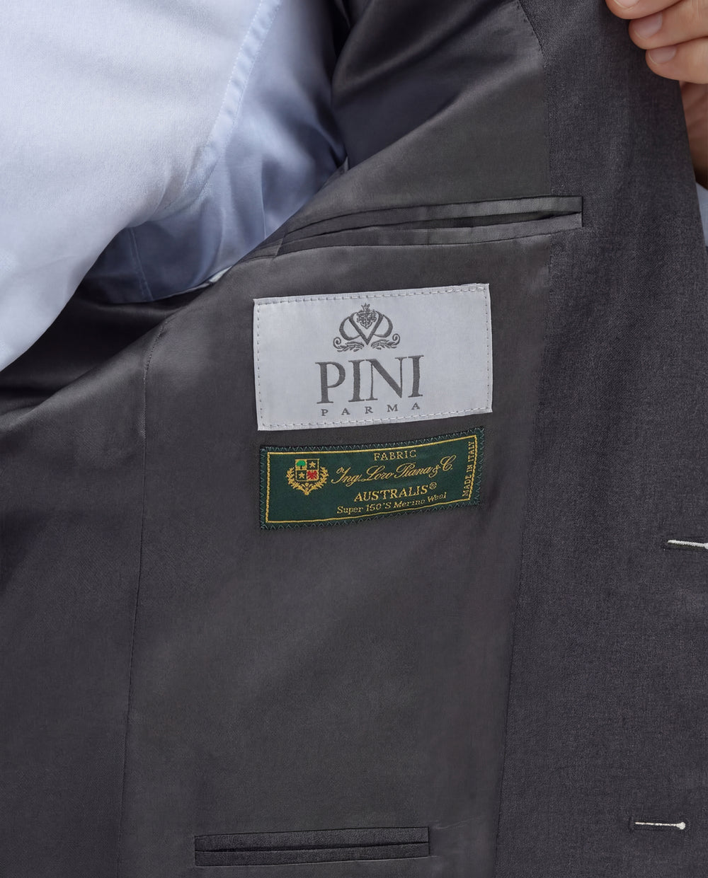 Grey full canvas suit - Made in Italy