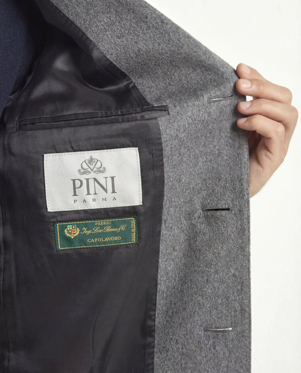 Grey overcoat - Made in Italy