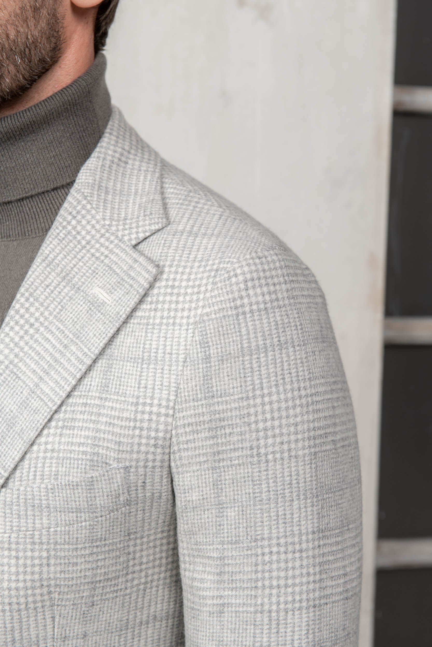 Grey Prince of Wales jacket - Made in Italy