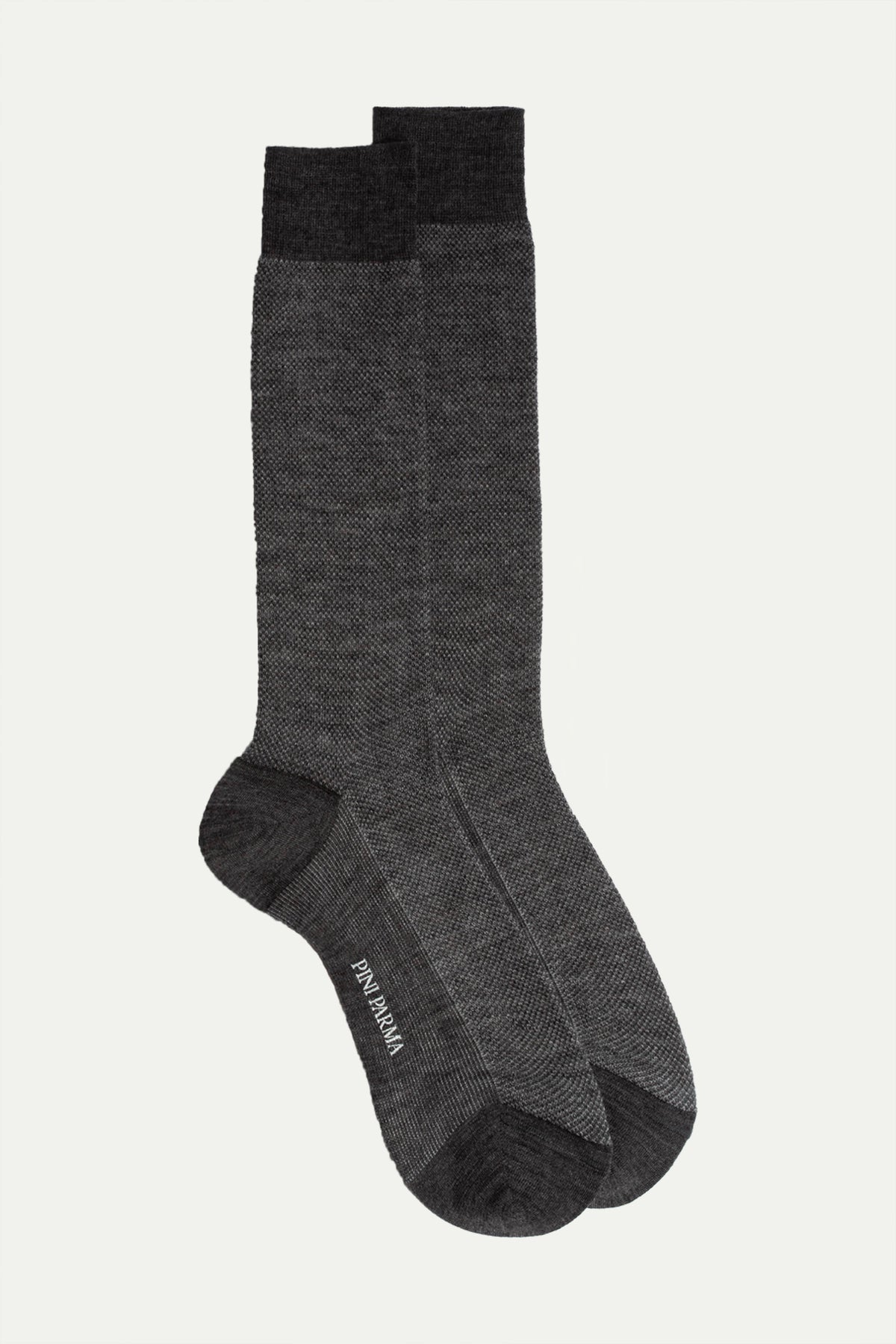 Calze corte grigie micro fantasia - Made in Italy