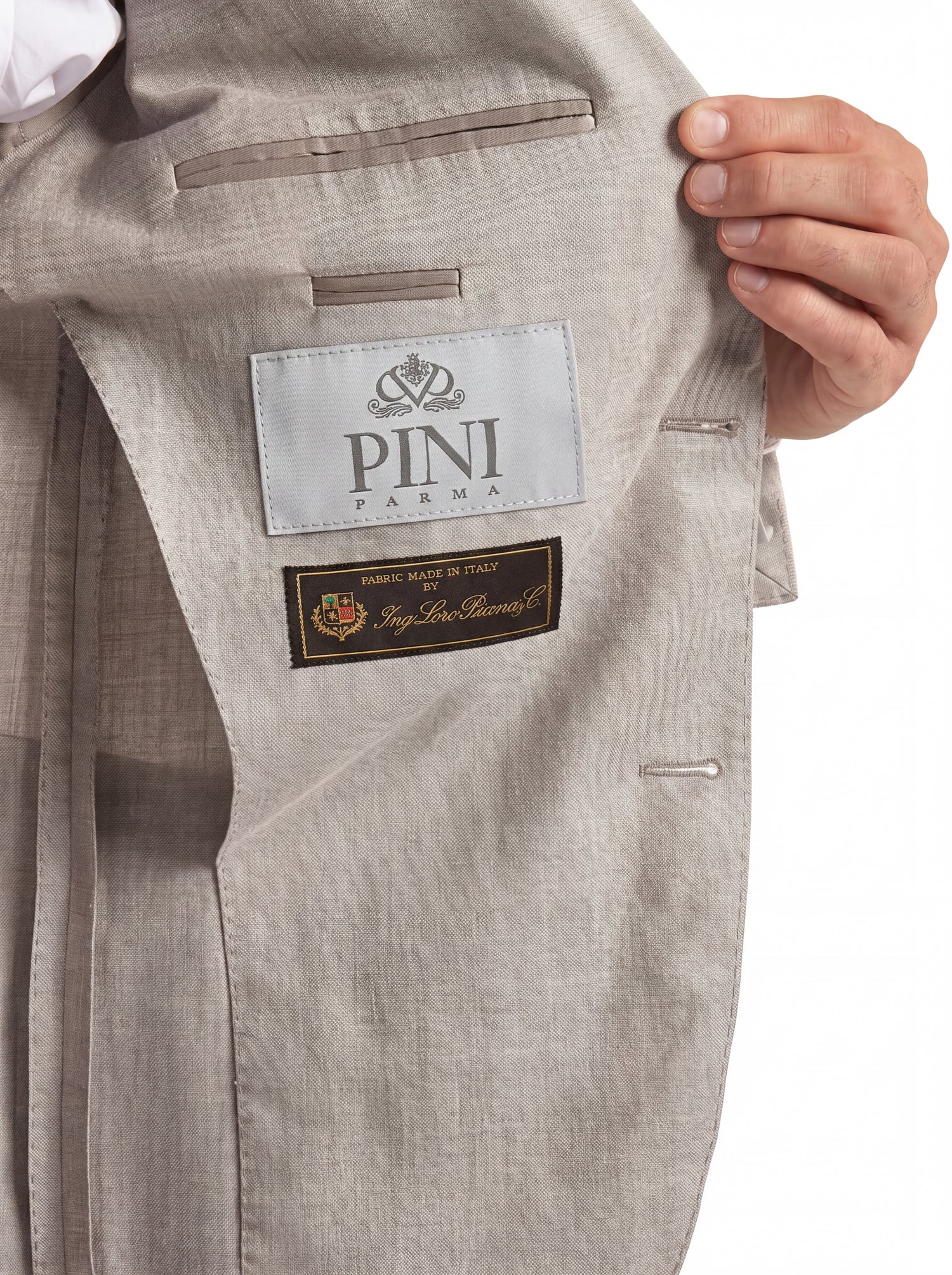 Sand wool silk and linen suit - Made in Italy